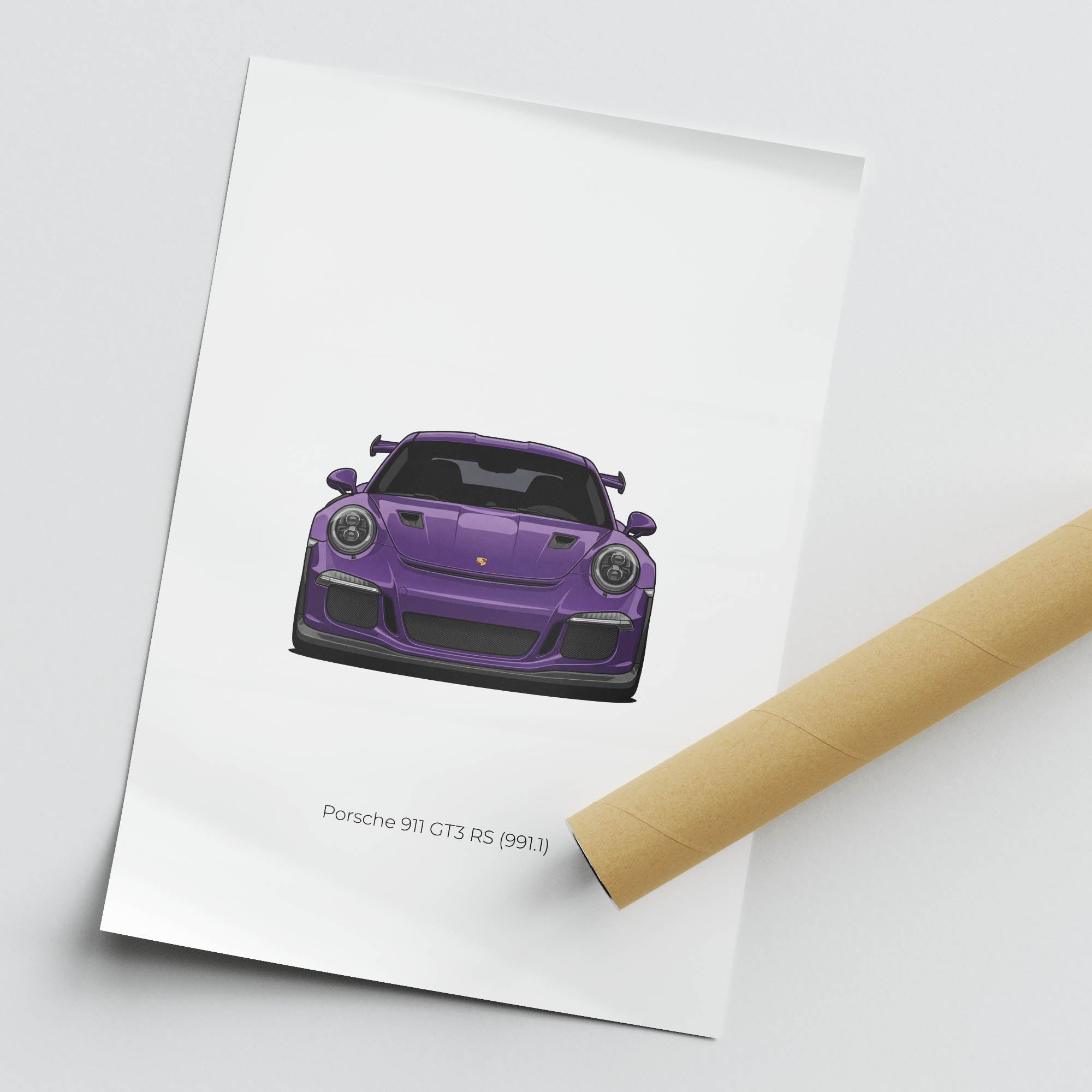 2016 Porsche 911 GT3 RS 991 1 Ultraviolet – Car Print