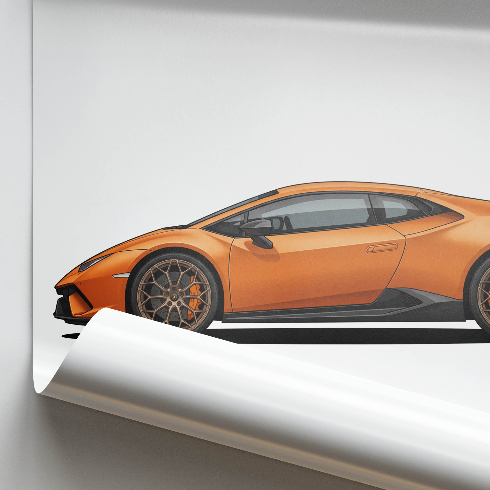 2017 Lamborghini Hurac N Performante – Car Print (Side)