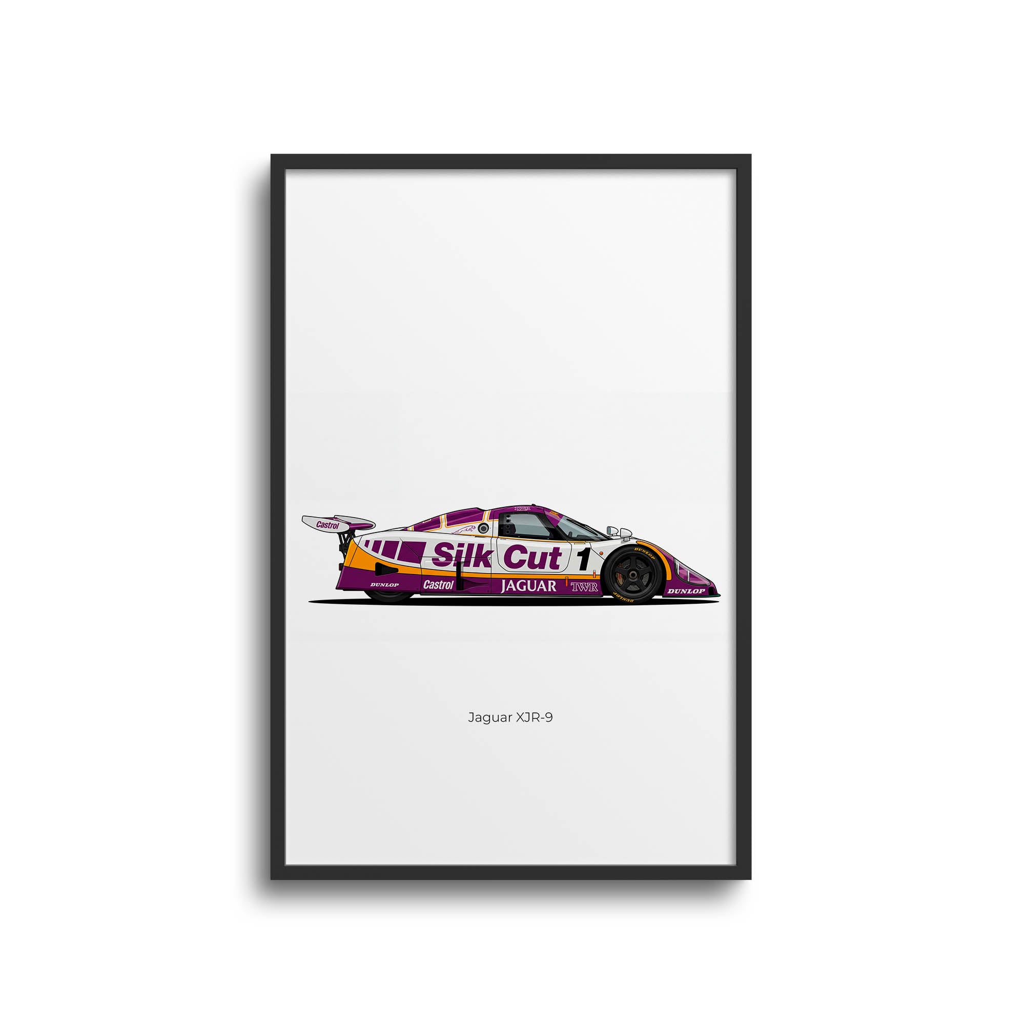 1988 Jaguar Xjr 9 Silk Cut – Car Print