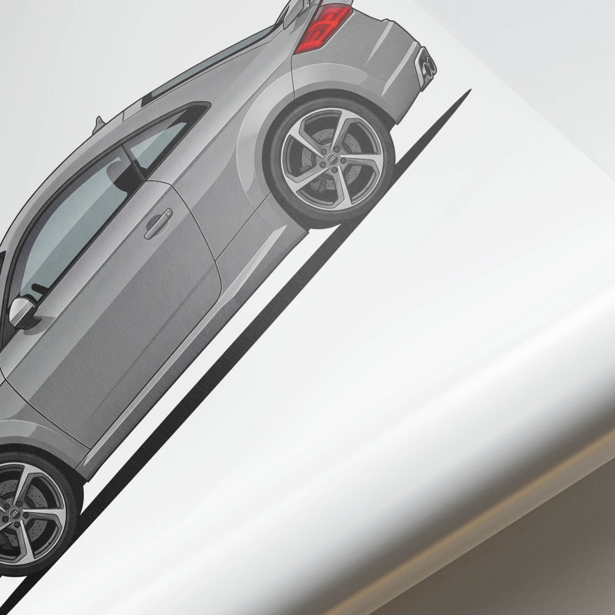 2018 Audi TT RS MK3 Nardo – Car Print (Side)