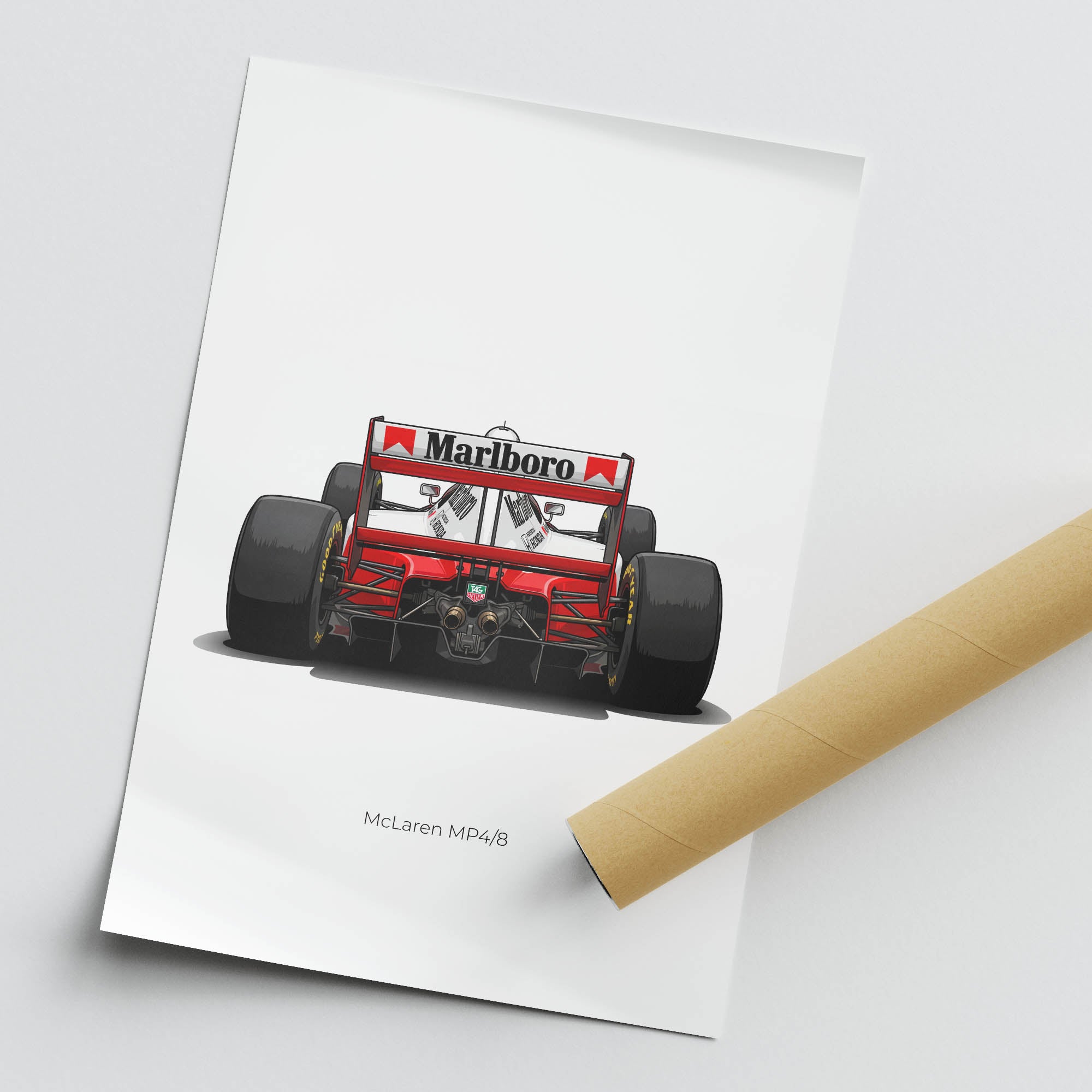 1993 McLaren MP4 8 Ayrton Senna – Car Print