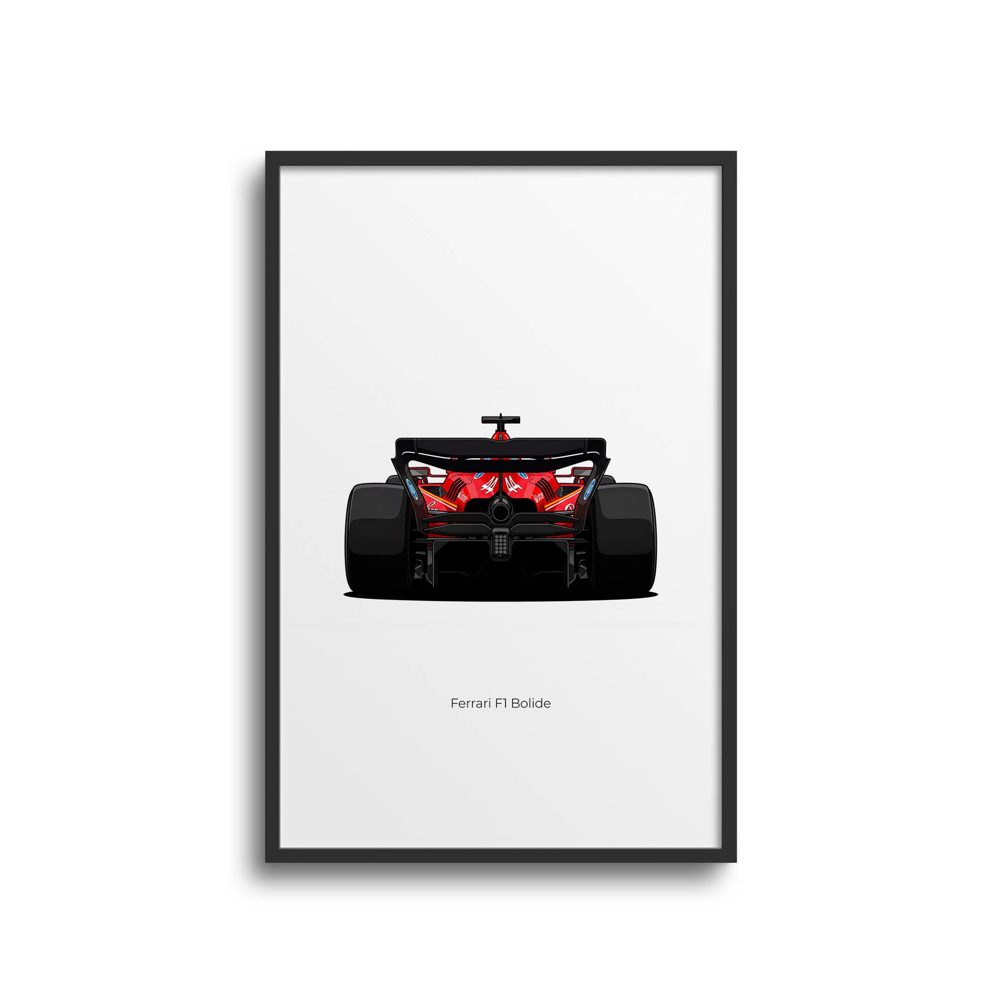 2025 Ferrari Bolide Lewis Hamilton Debut – Car Print