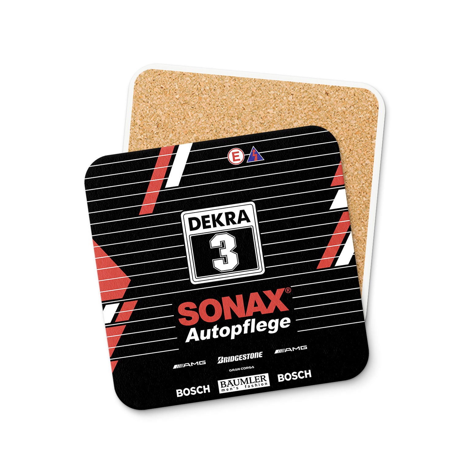 190E Evo II Coaster – DTM Race Car Table Protector | 1992 Racing Champion Decor