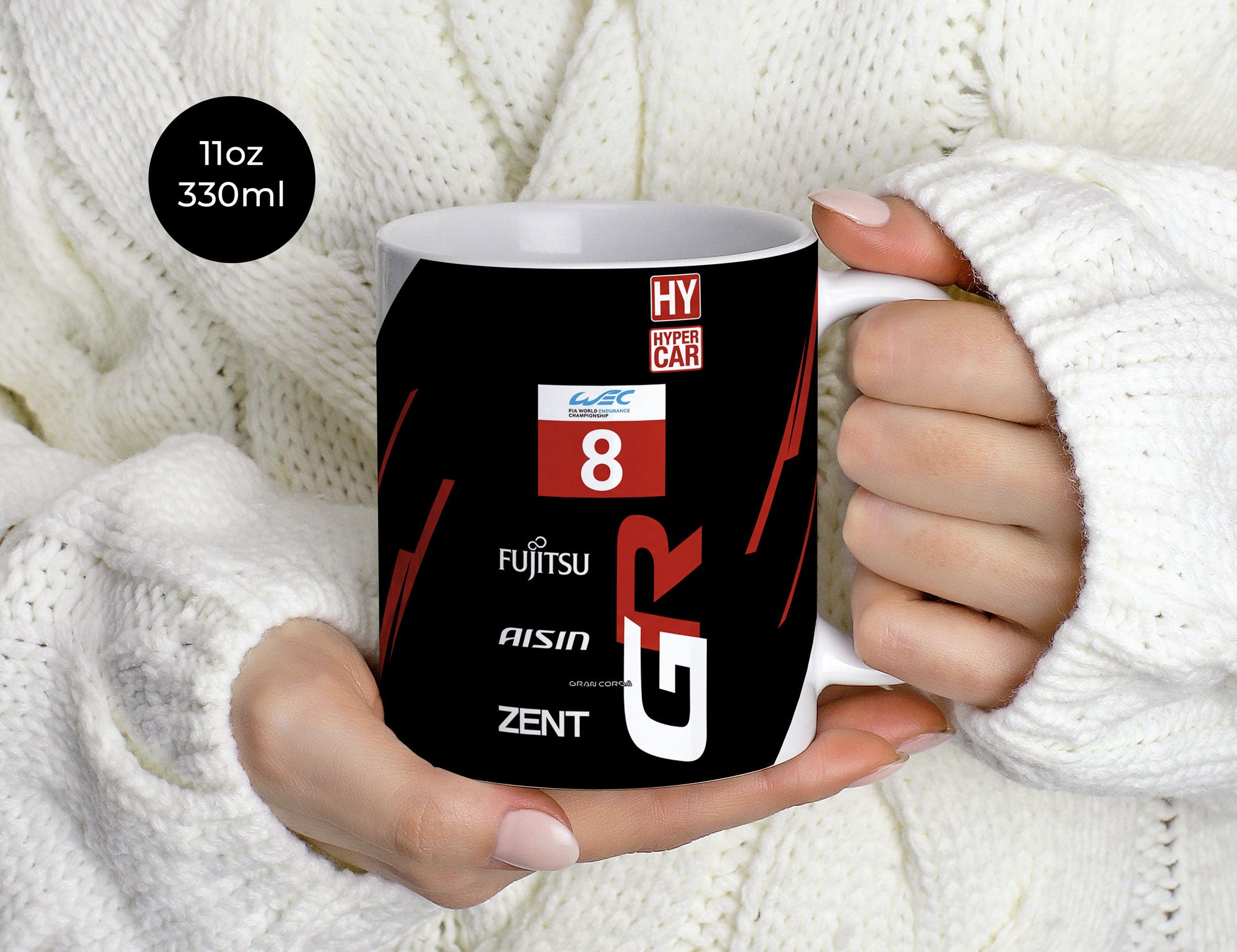 GR010 Hybrid Mug – Official WEC 2024 Ceramic Racing Cup by Gran Corsa