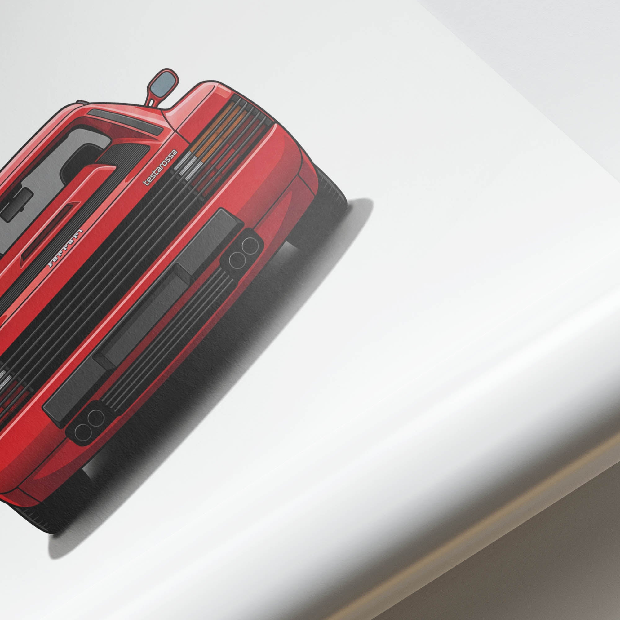 1986 Ferrari Testarossa – Car Print (Back)