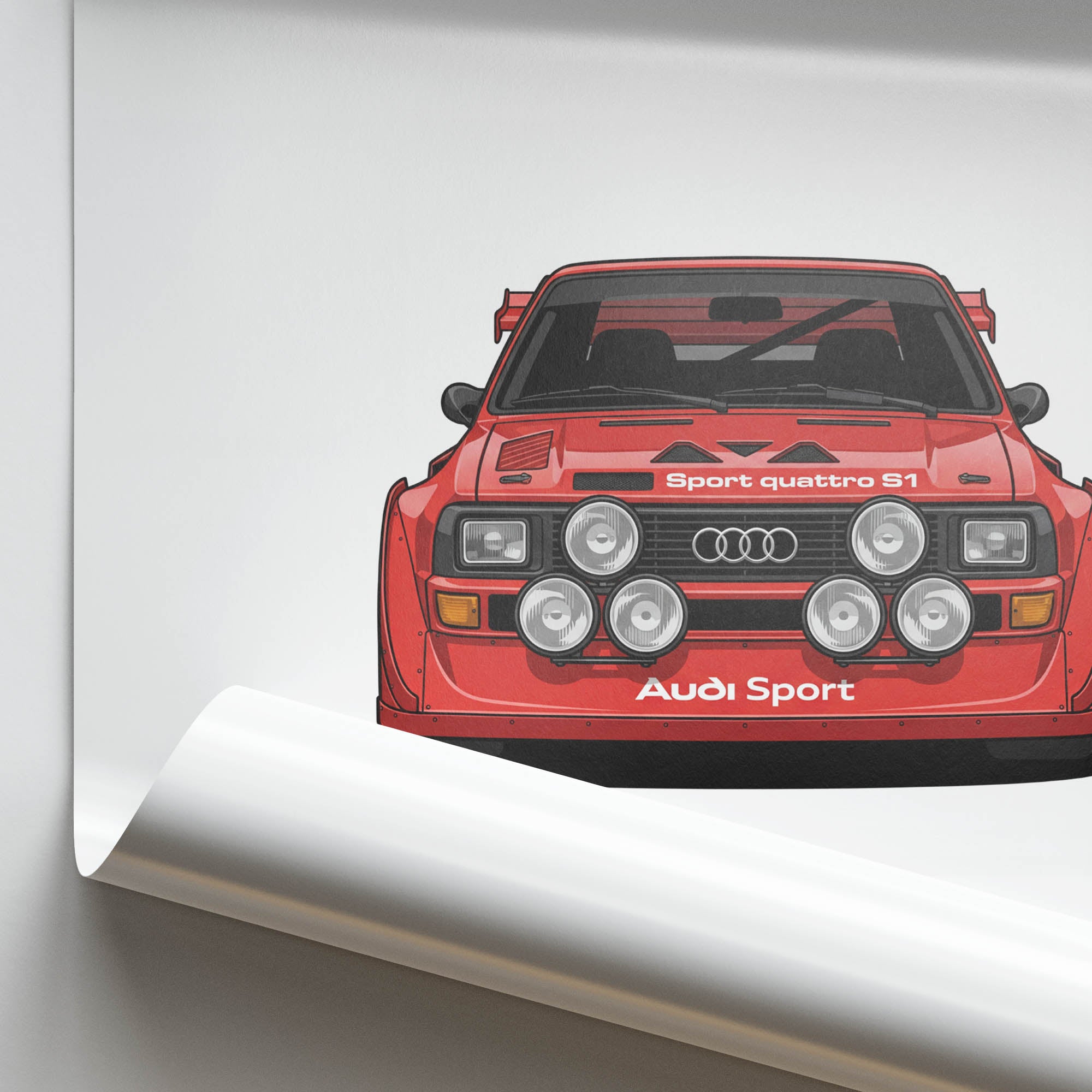 1984 Audi Sport Quattro S1 Tornado – Car Print (Front)