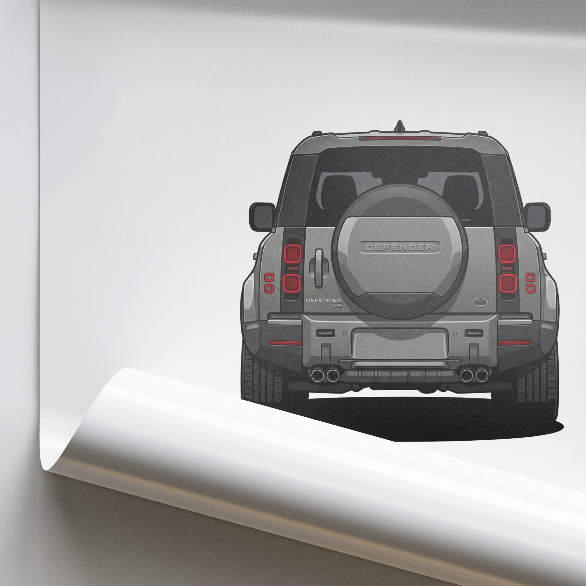 2021 Land Rover Defender 90 V8 Carpathian – Car Print