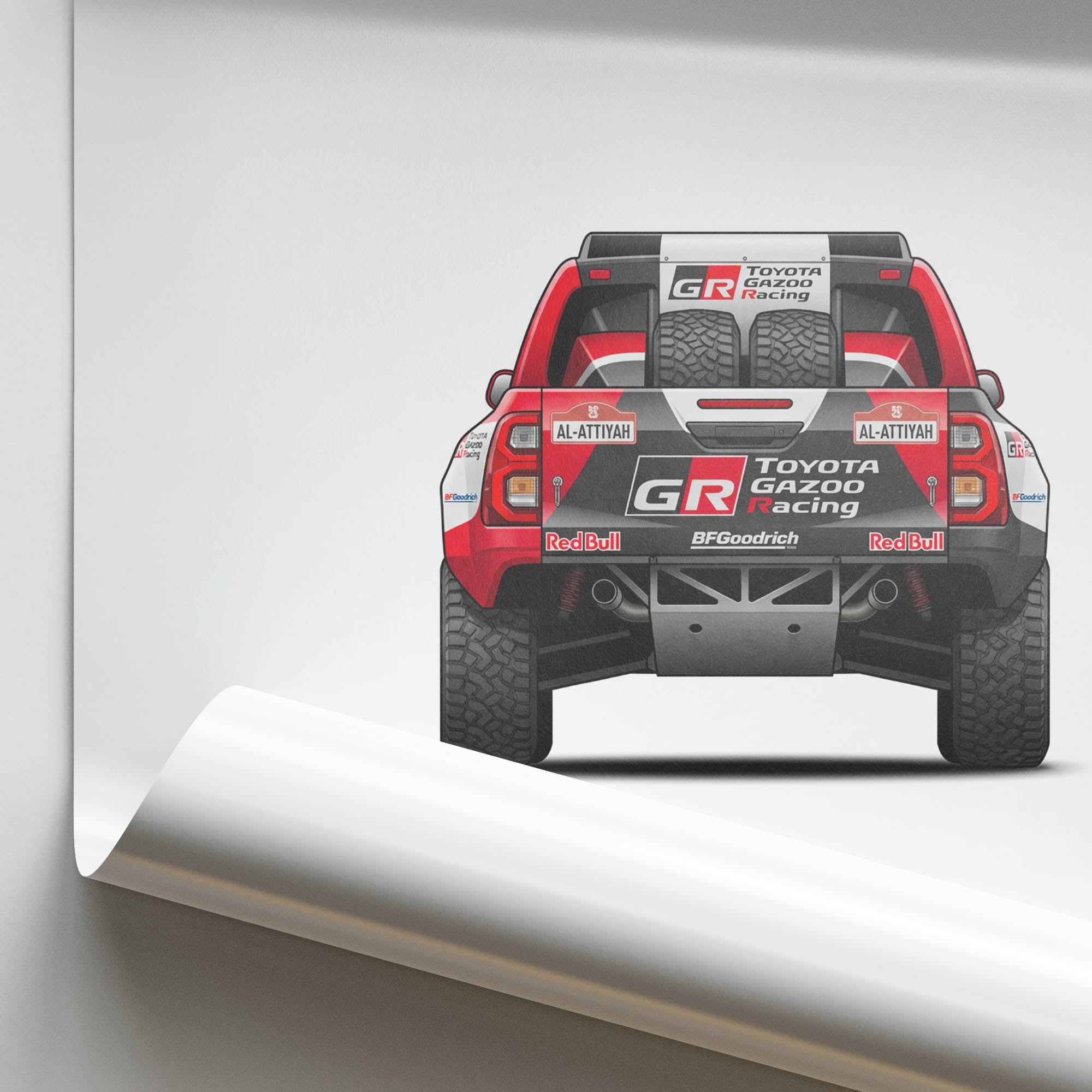 2022 Toyota GR DKR Hilux T1 Nasser Al Attiyah – Car Print