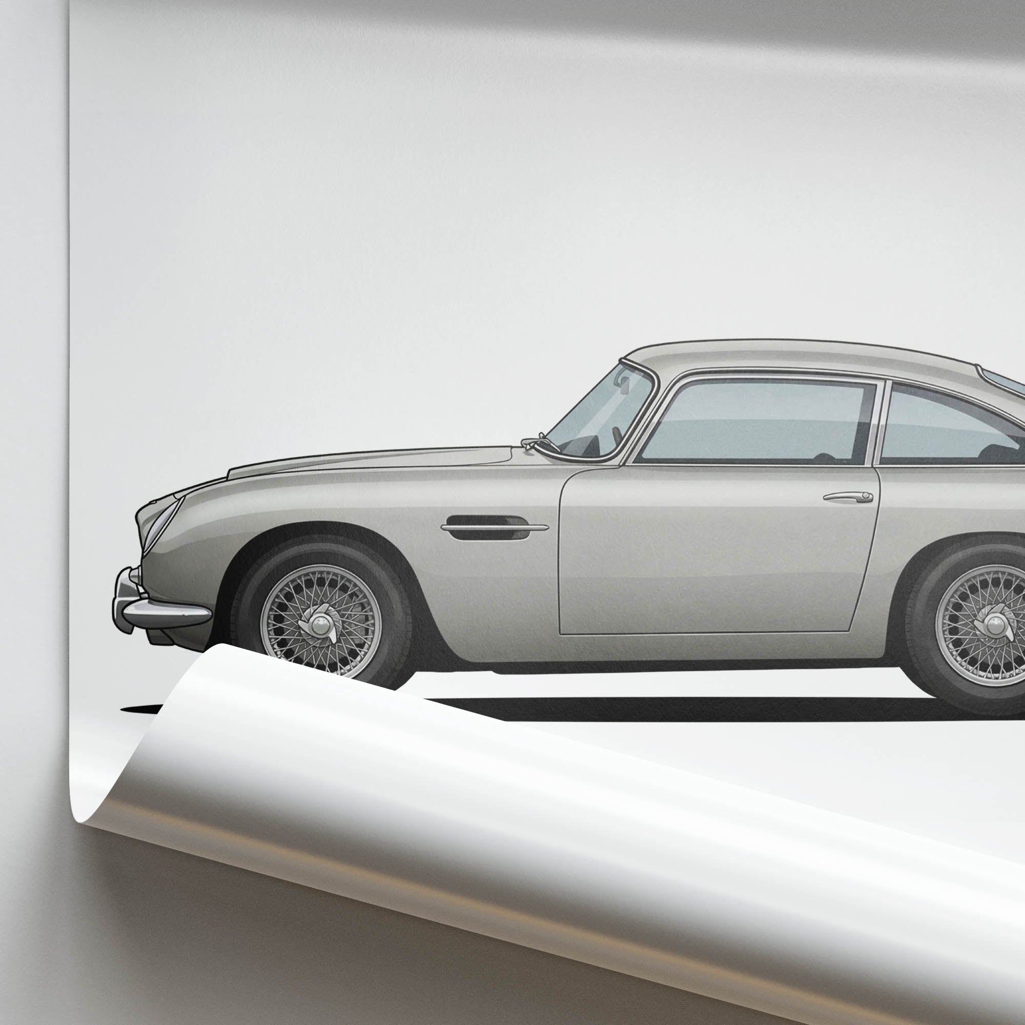 1964 Aston Martin DB5 – Car Print (Side)