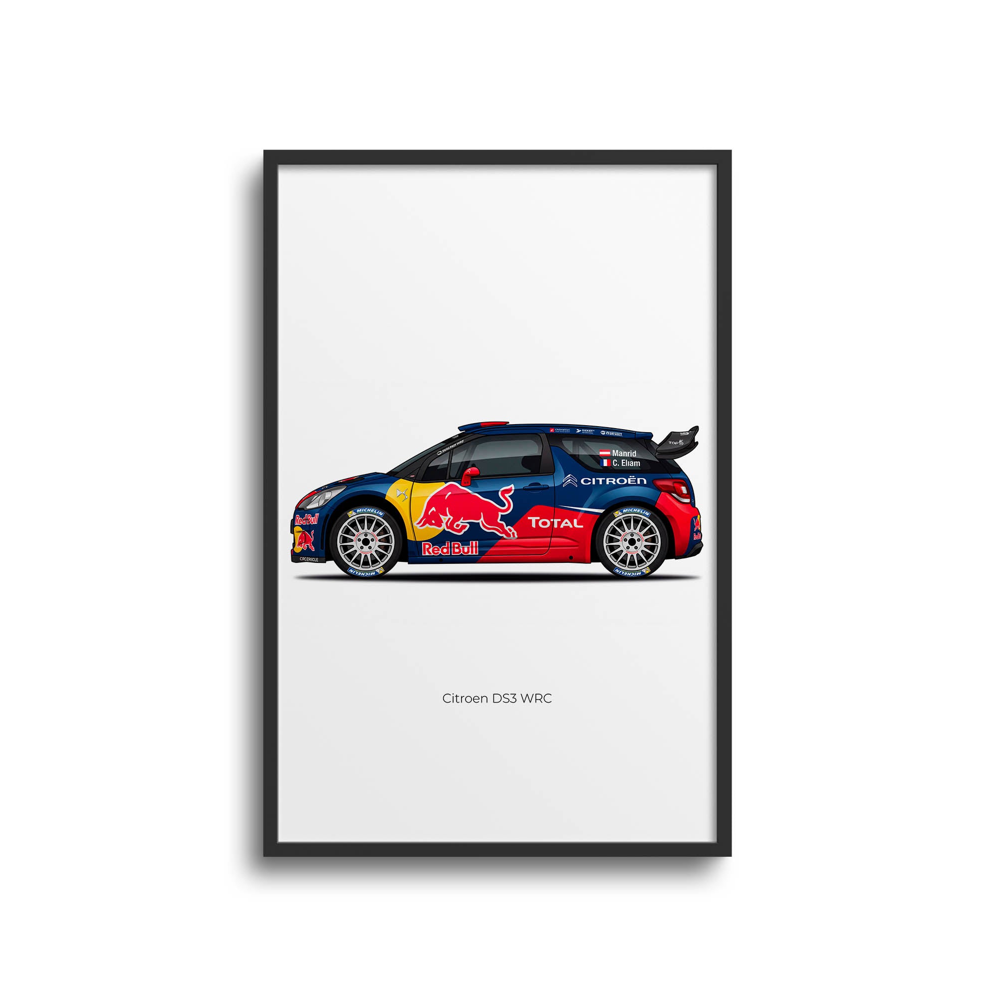 Citroen DS3 Poster - 2011 Red Bull Rally Car Print | Limited Edition Motorsport Art