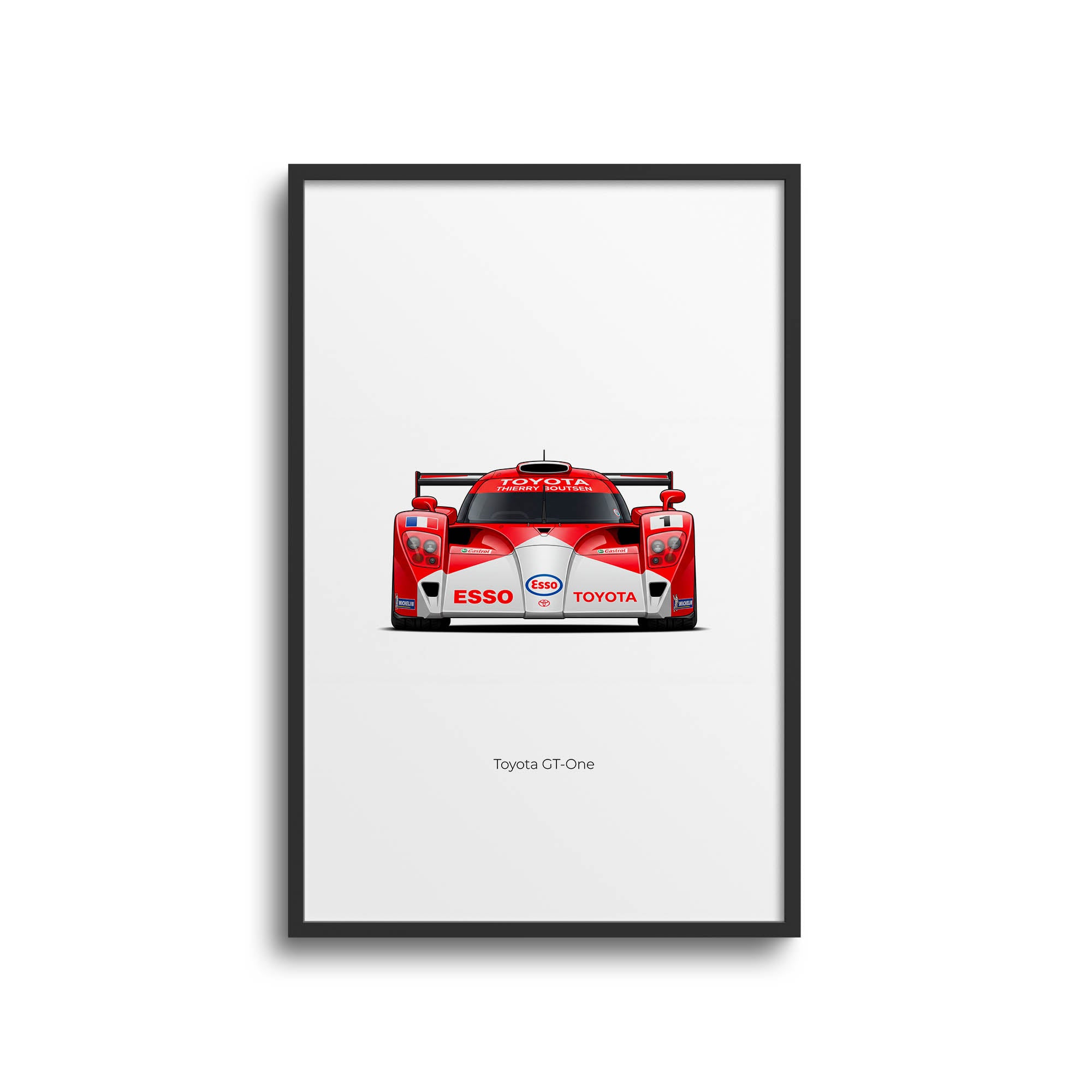 1998 Toyota GT One Thierry Boutsen – Car Print (Front)