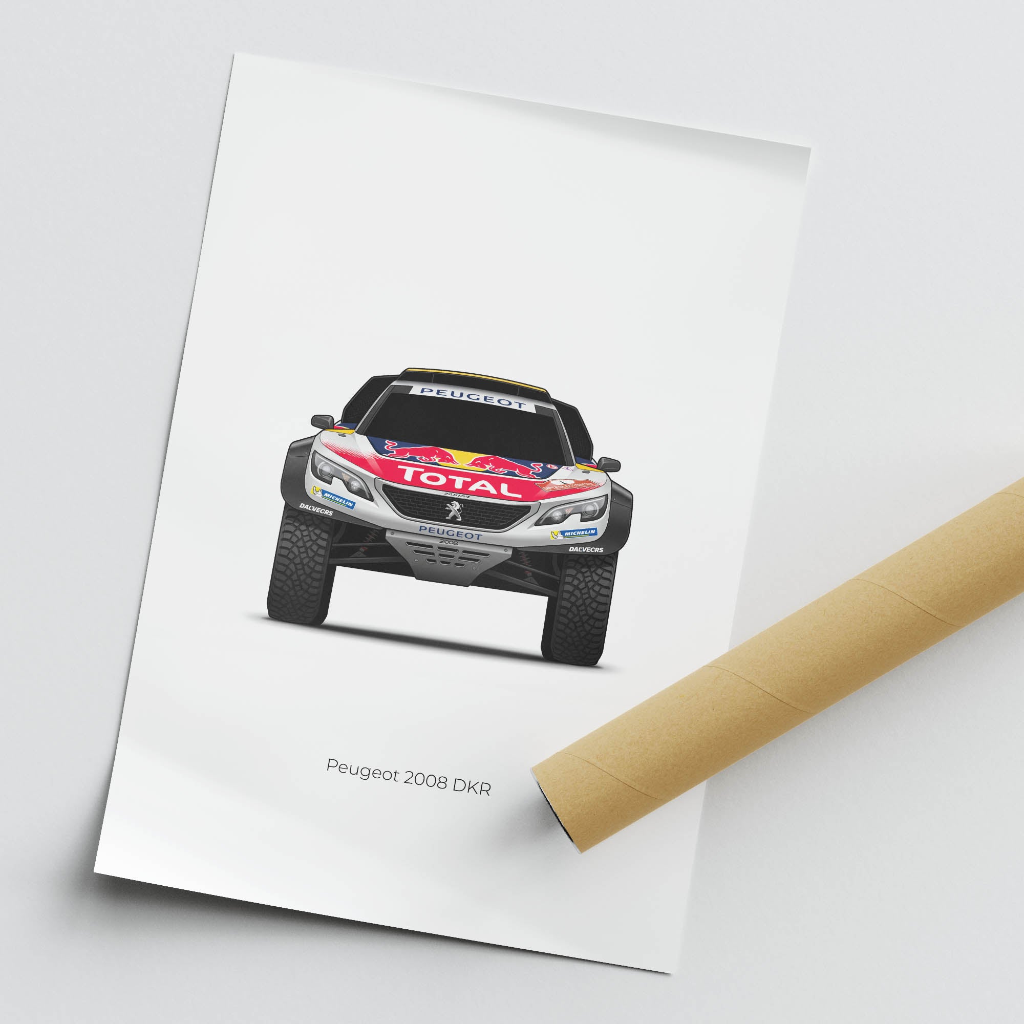 Peugeot 2008 DKR Poster – Dakar Rally Print With Stephane Peterhansel Artwork