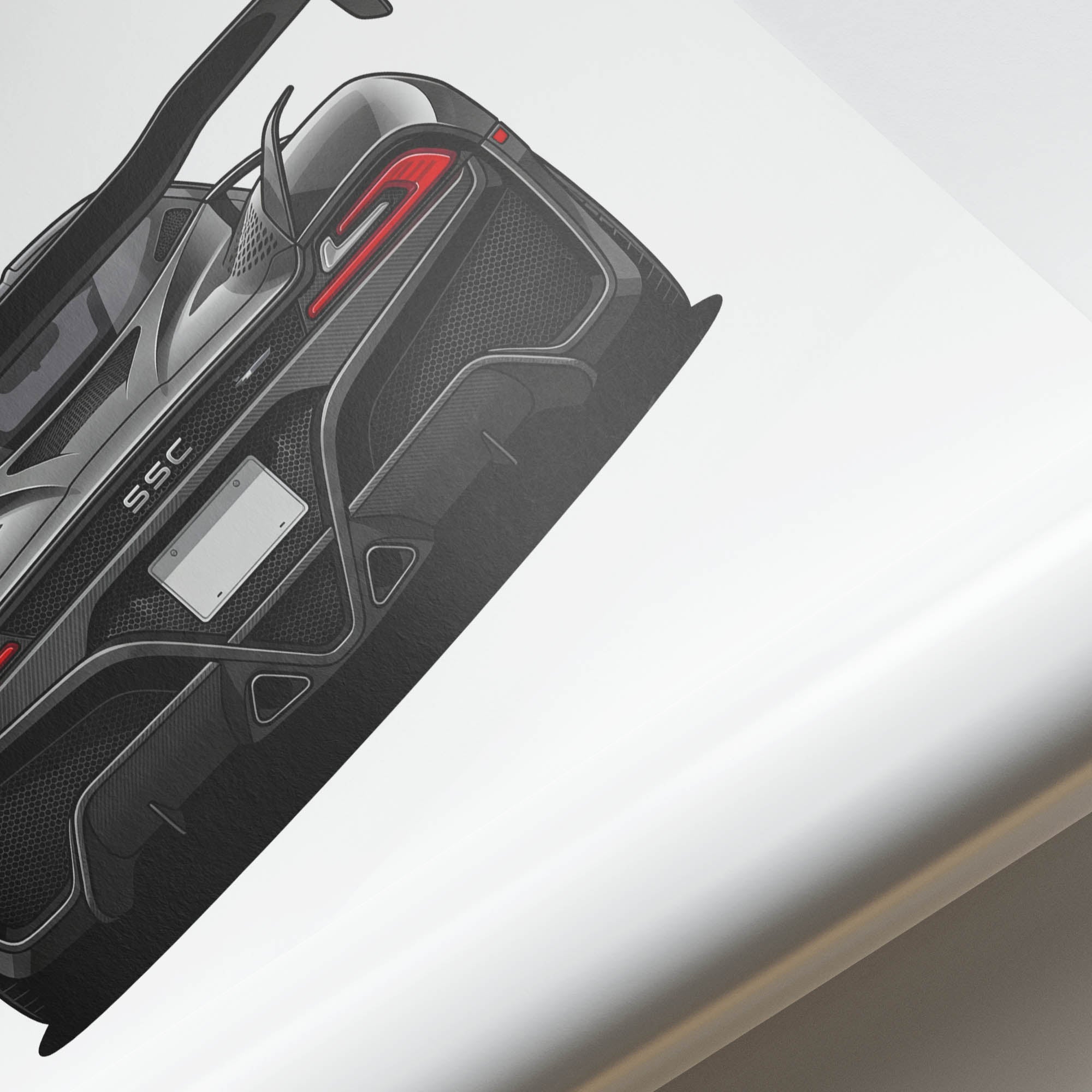 2021 Ssc Tuatara – Car Print (Back)