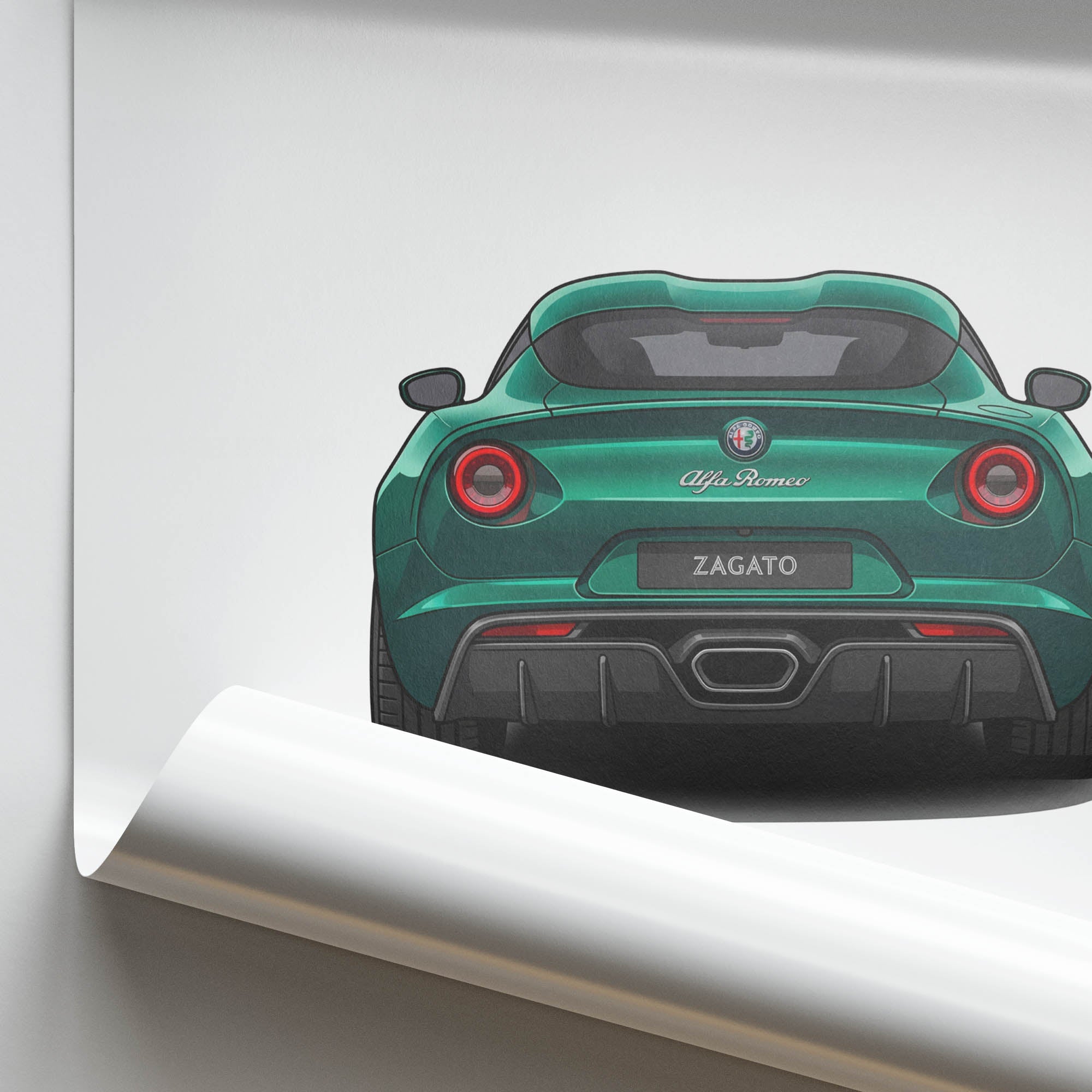 2023 Alfa Romeo Giulia Swb Zagato Montreal – Car Print