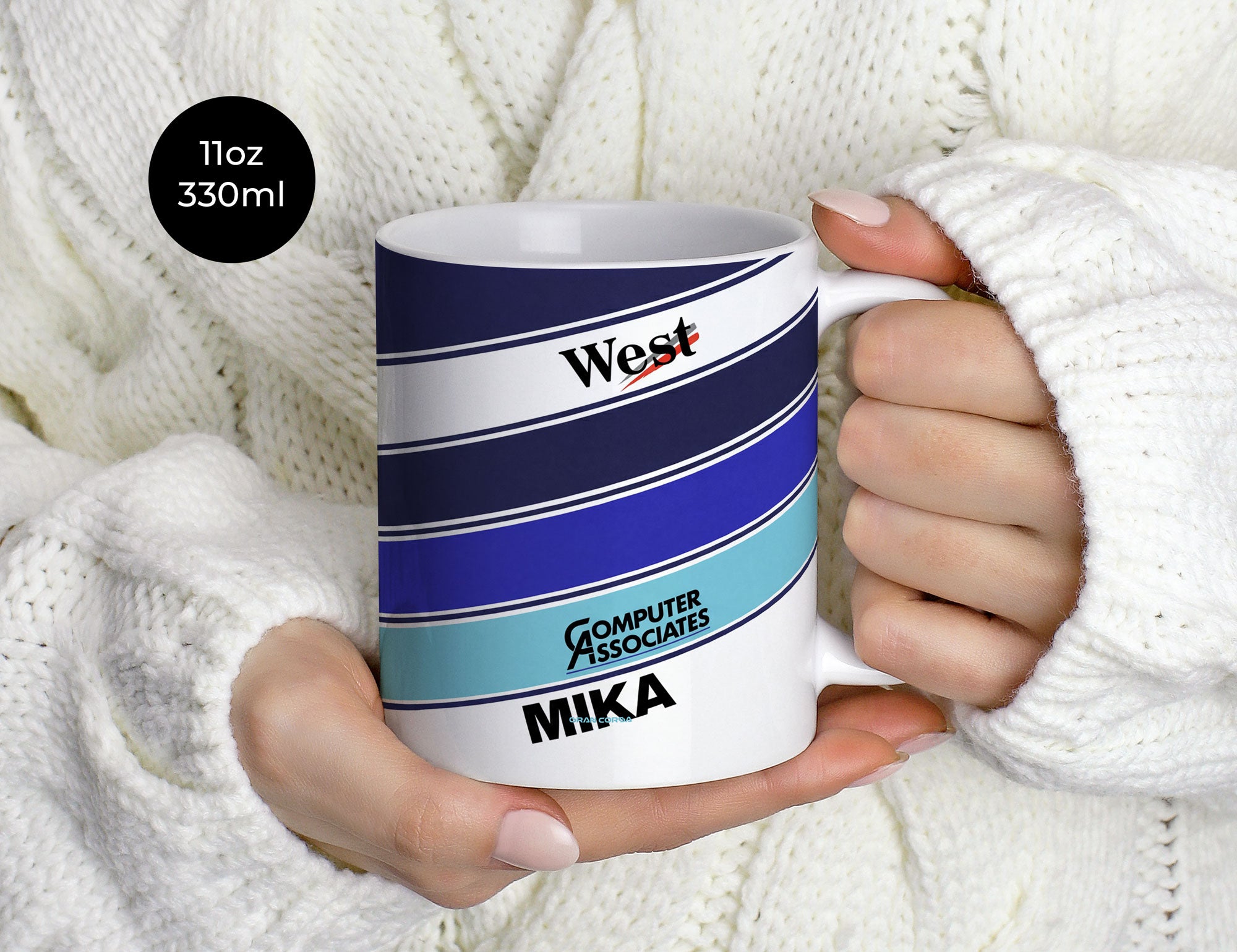 Mika Häkkinen Mug – Formula 1 Coffee Cup | McLaren Racing Ceramic Cup