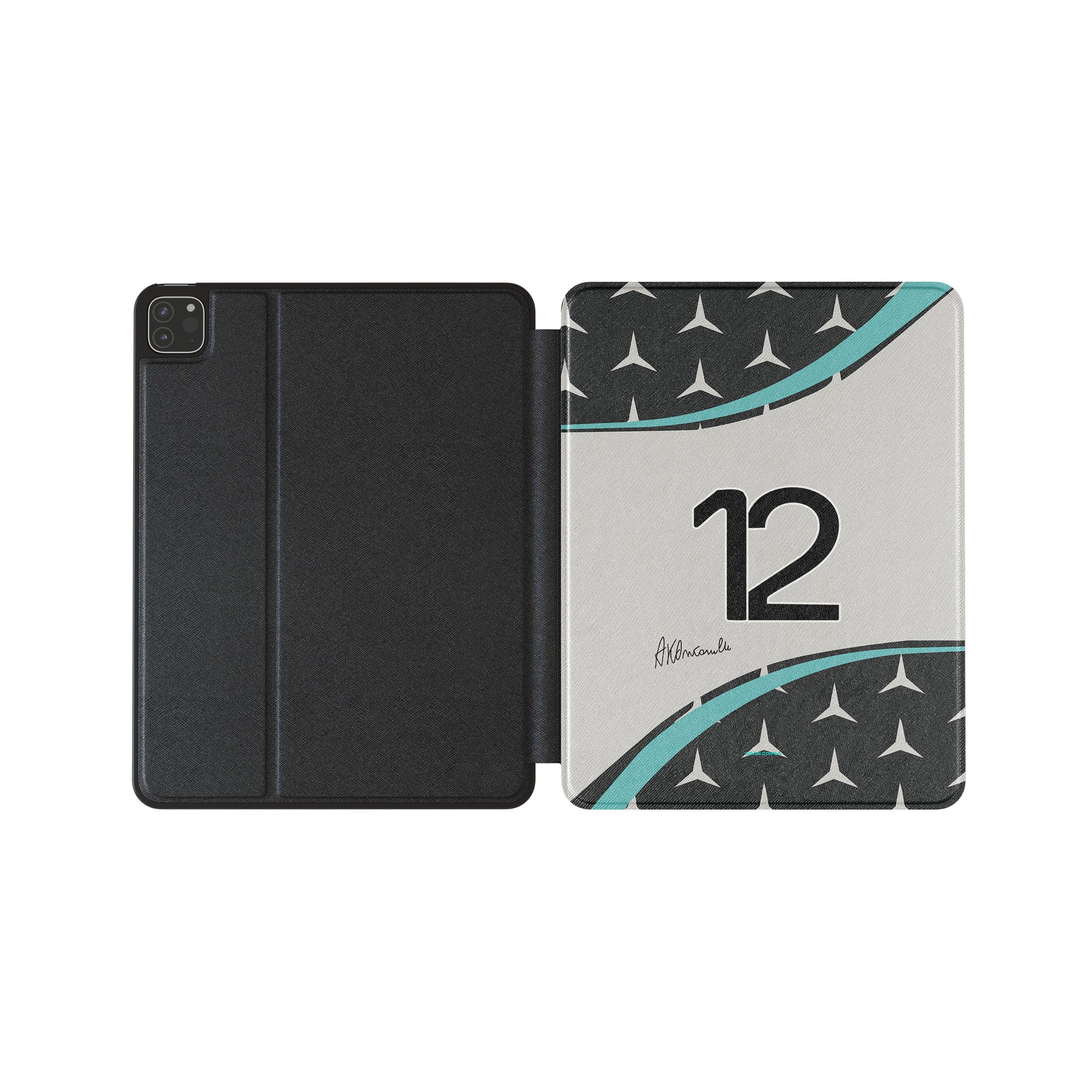 F1 Mercedes iPad Case - Signed Kimi Antonelli 2025 Season Durable Cover