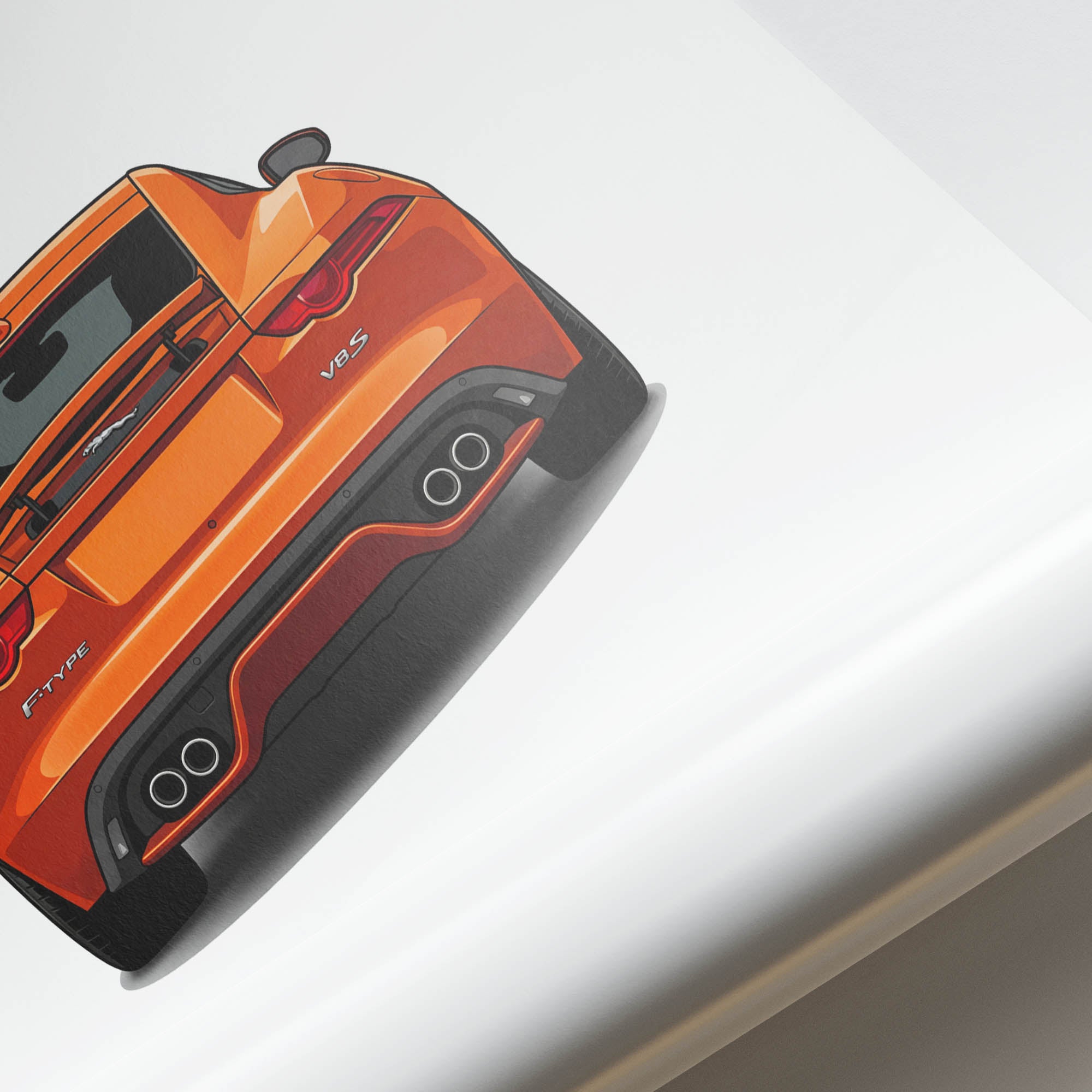 2013 Jaguar F Type V8 S Firesand – Car Print