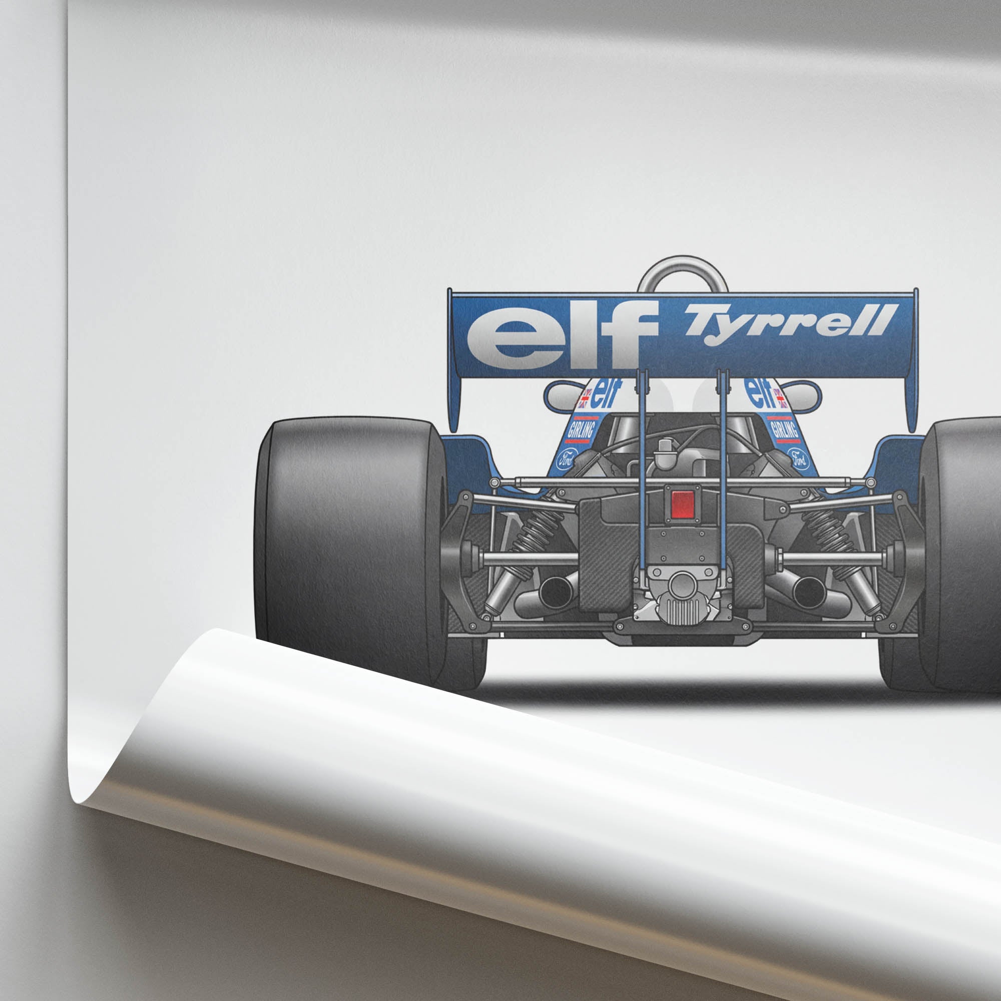 1976 Tyrrell P34 Jody Scheckter Six Wheeler – Car Print