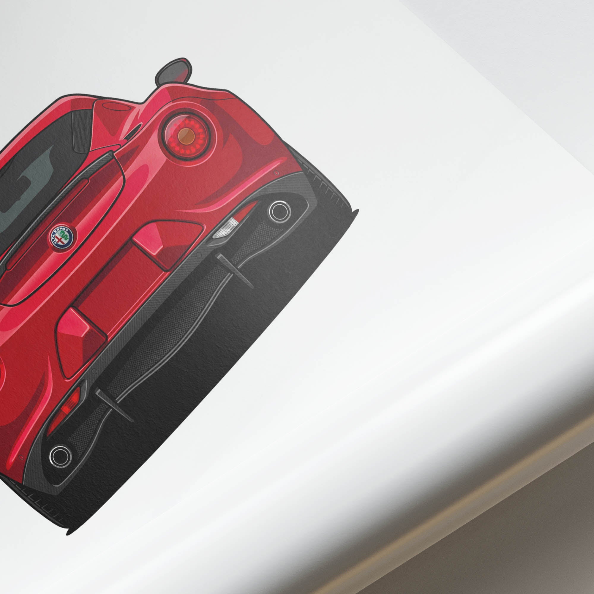 2014 Alfa Romeo 4C Alfa – Car Print (Back)