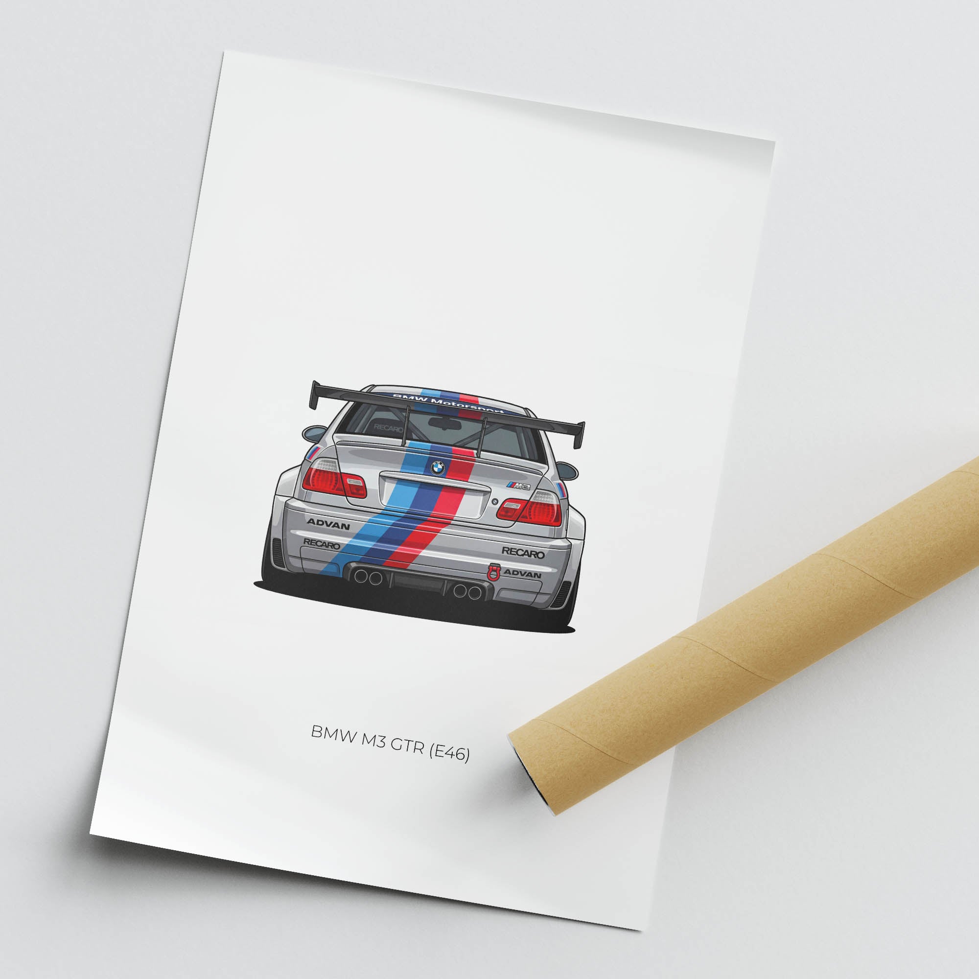 2001 BMW M3 GTR E46 BMW Motorsport – Car Print