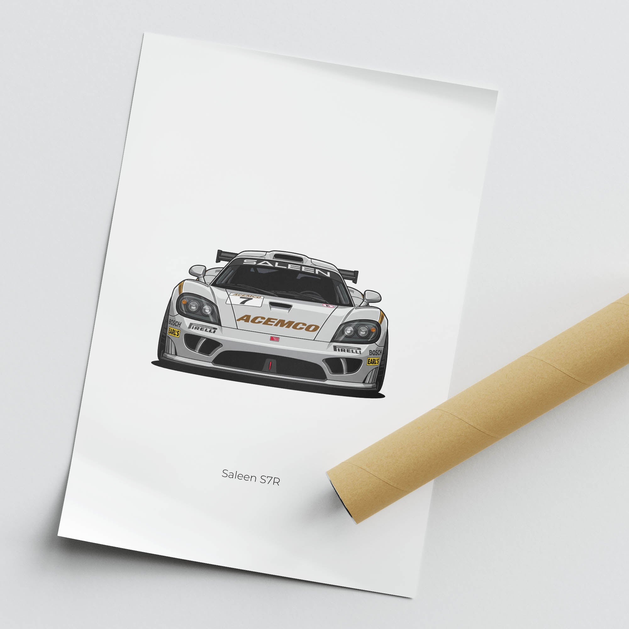 2004 Saleen S7R Acemco – Car Print (Front)