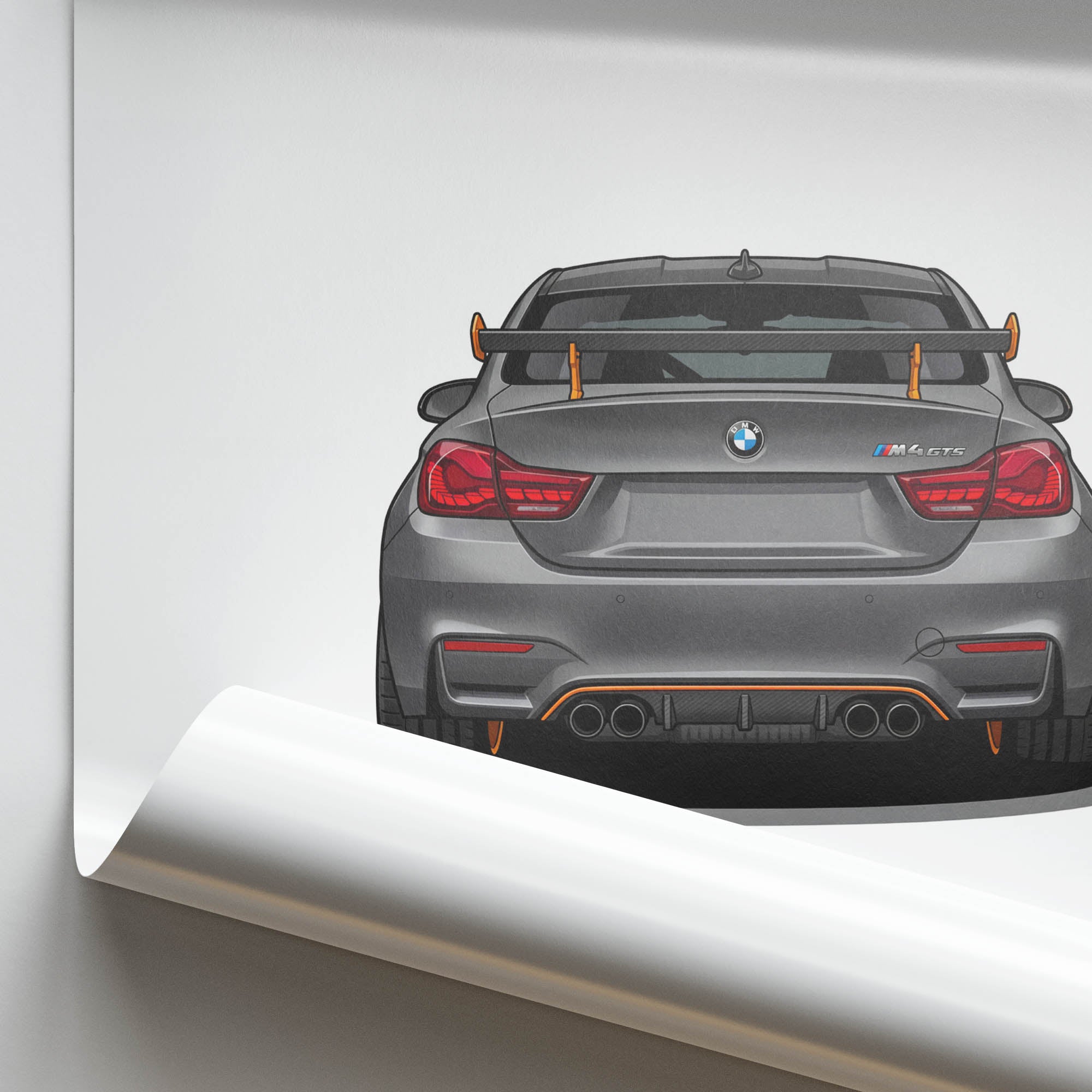 2016 BMW M4 Gts F82 Frozen – Car Print
