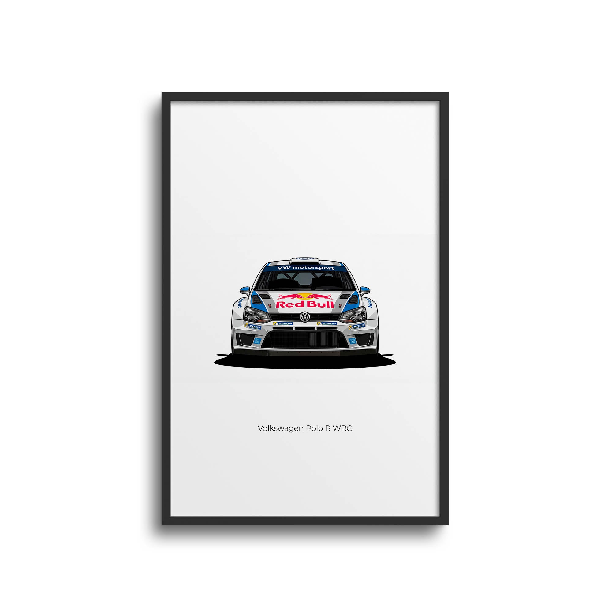 Volkswagen Polo Poster - 2013 Polo R Red Bull Livery Rally Car Print