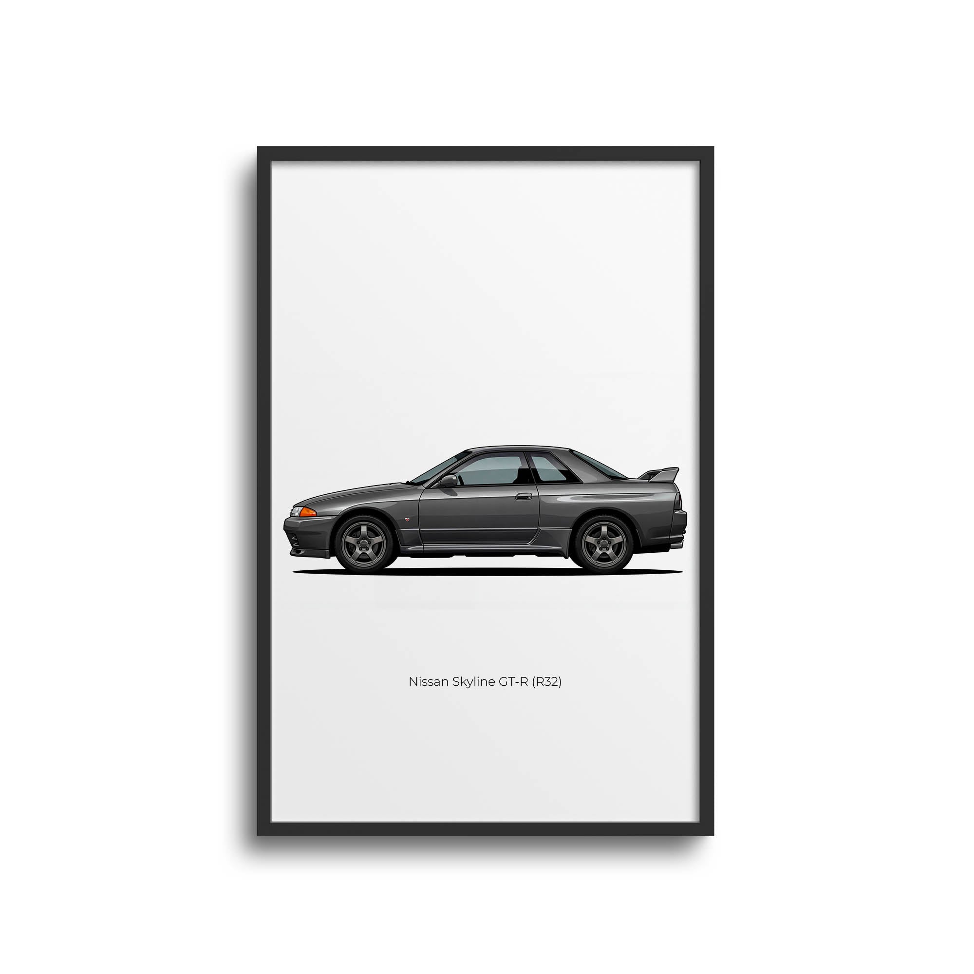 1989 Nissan Skyline GT R R32 Gun – Car Print