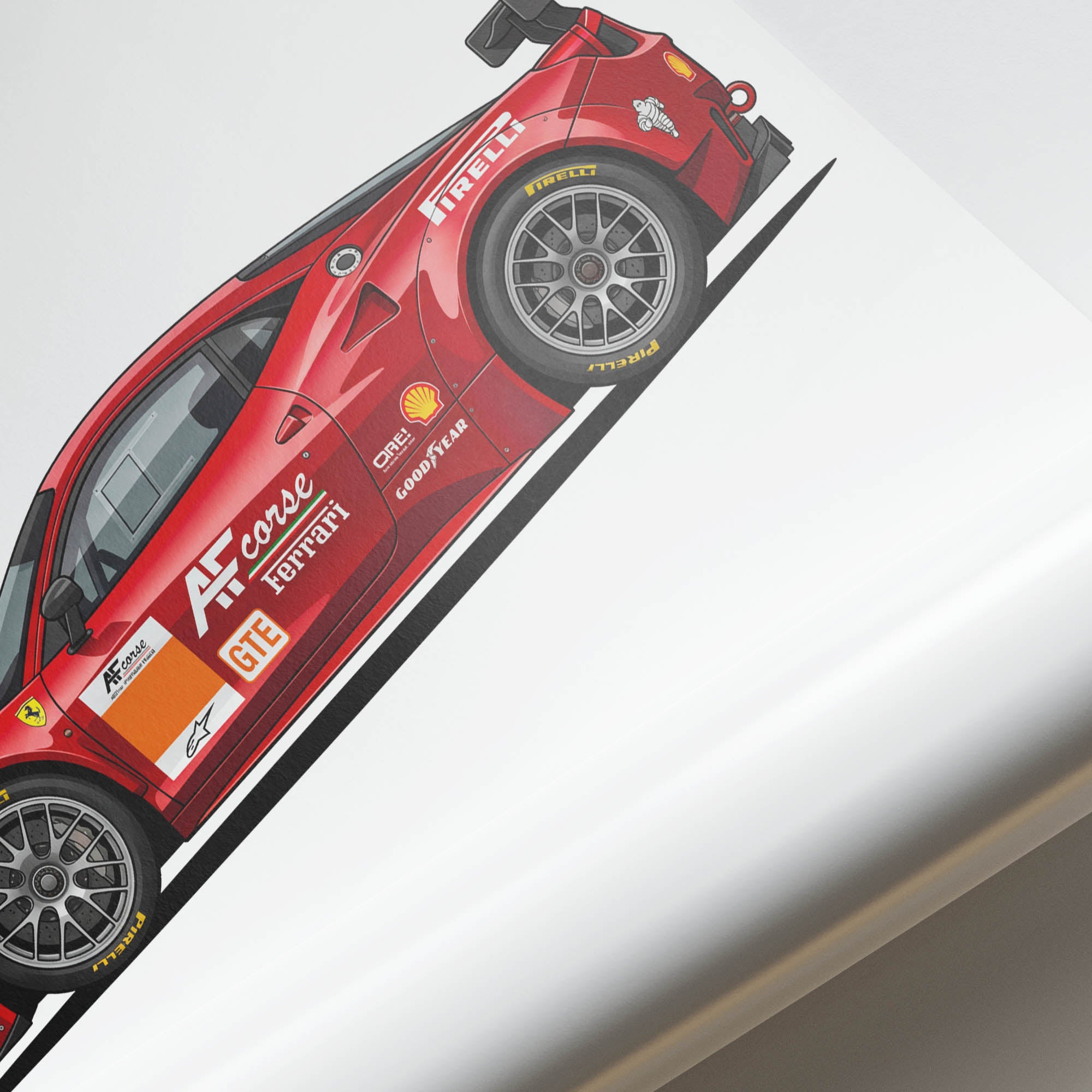 2011 Ferrari 458 Italia GT2 AF Corse – Car Print