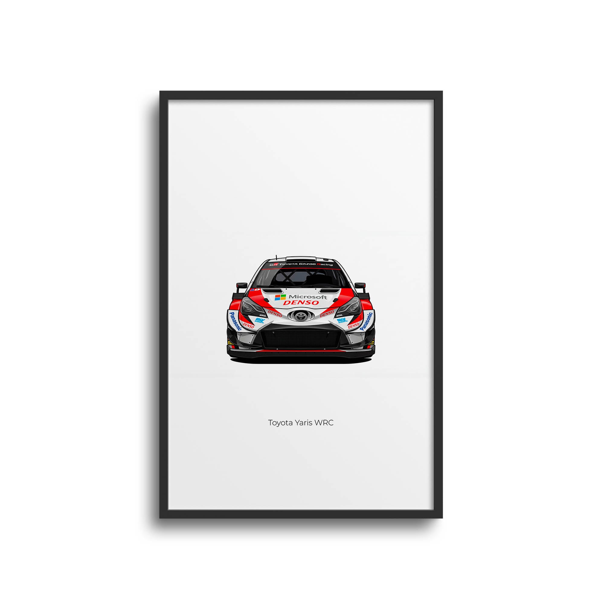 Toyota Yaris Poster – 2018 Gazoo Racing WRC Car Racing Art Print