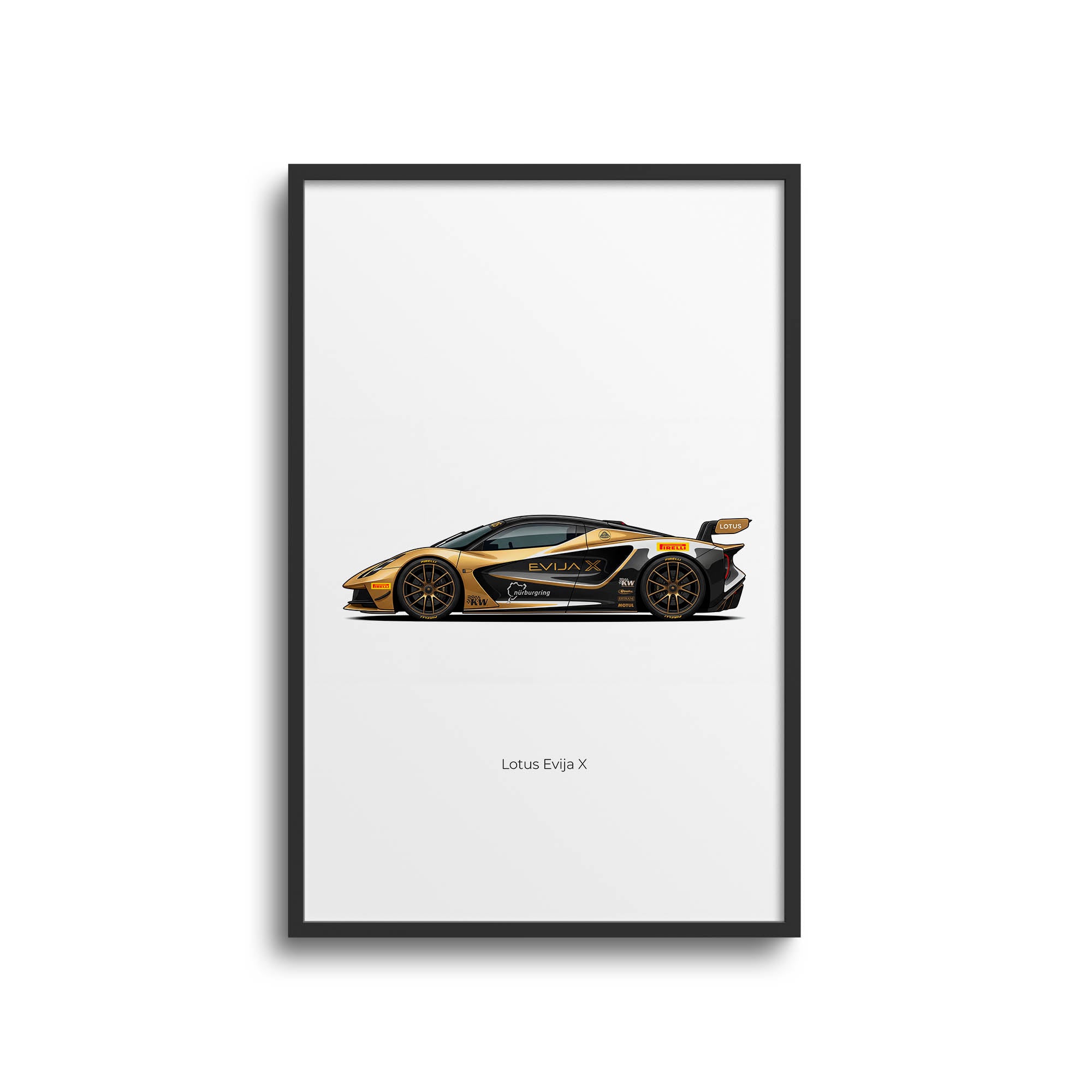 2024 Lotus Evija X Nürburgring Record – Car Print (Side)