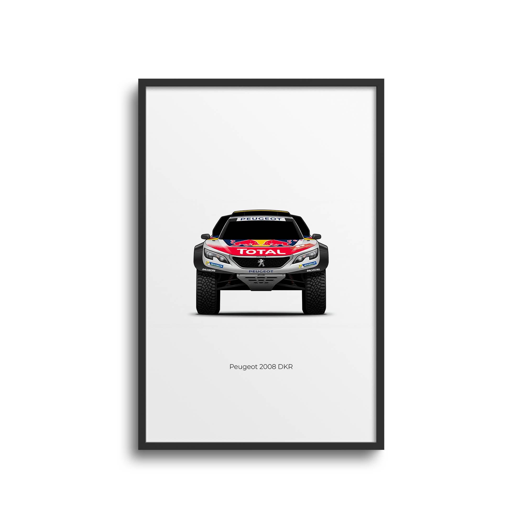Peugeot 2008 DKR Poster – Dakar Rally Print With Stephane Peterhansel Artwork