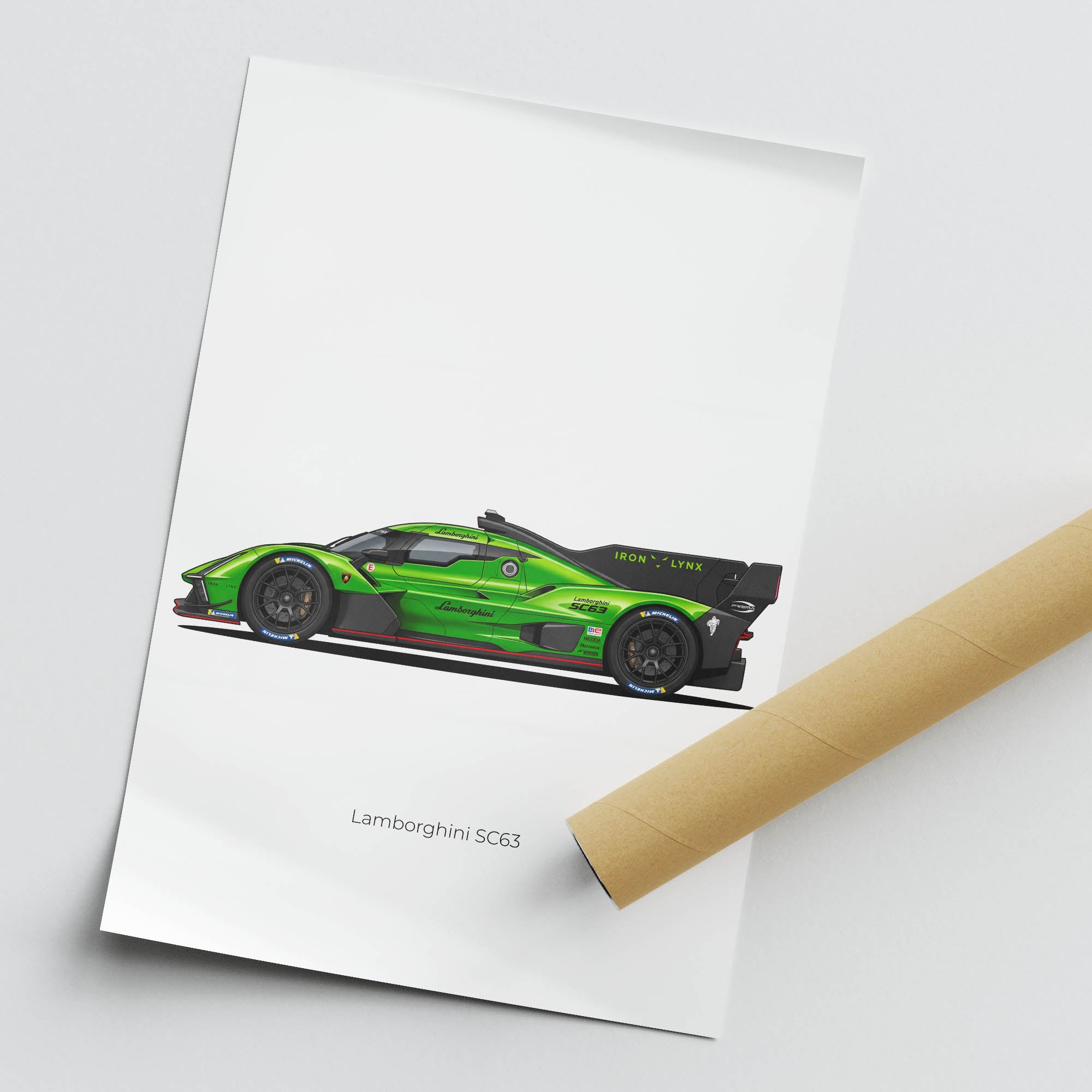 2025 Lamborghini SC63 Iron Lynx Hypercar – Car Print