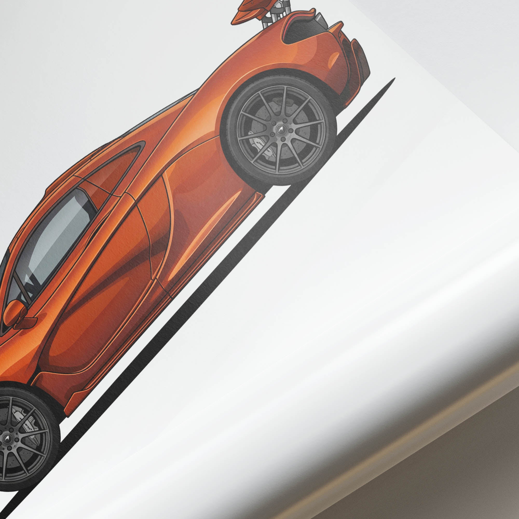 2013 McLaren P1 Volcano – Car Print (Side)