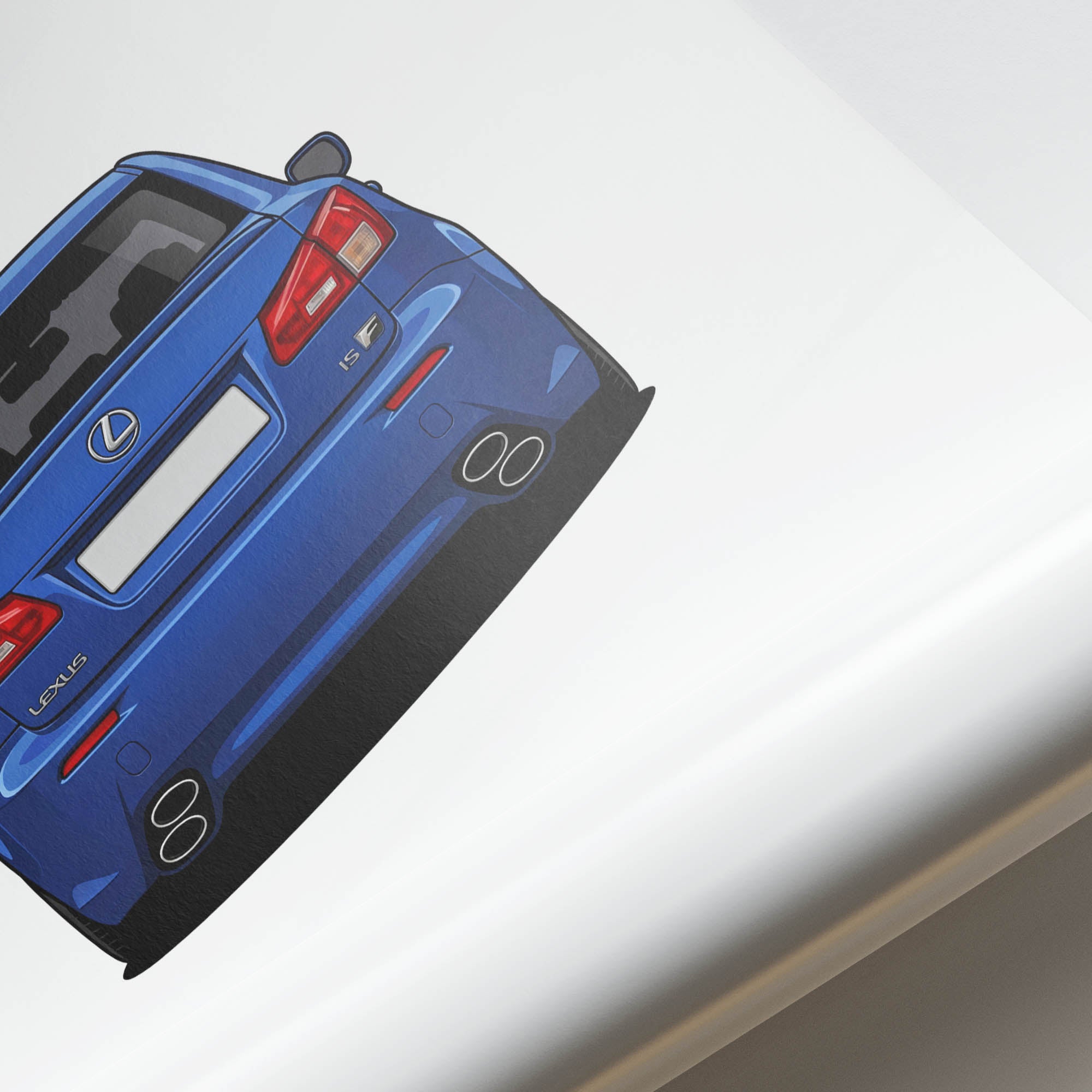 2010 Lexus Is F Ultrasonic – Car Print (Back)