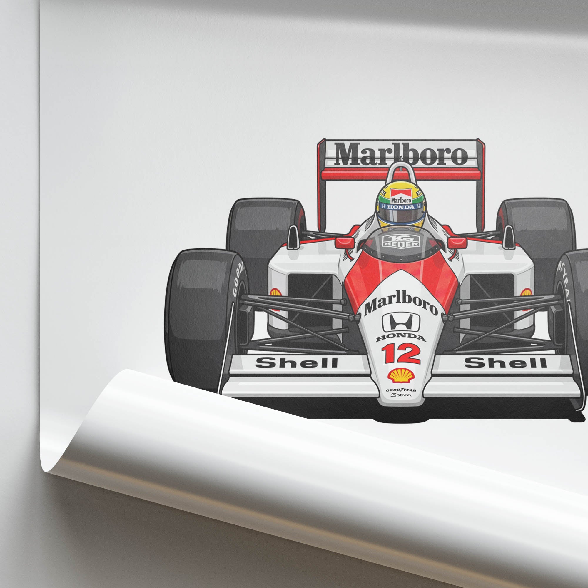 1988 McLaren MP4 4 Ayrton Senna – Car Print