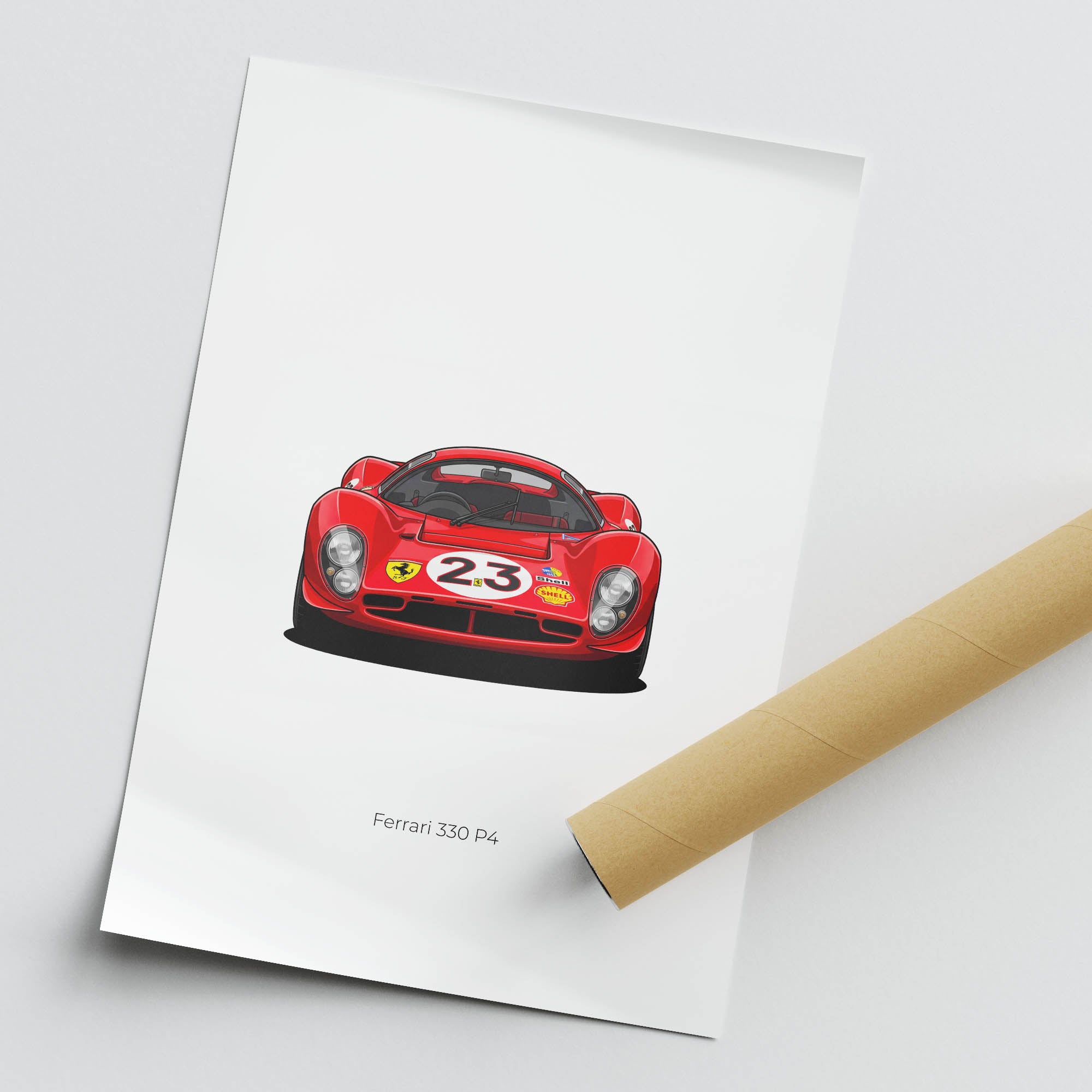 1967 Ferrari 330 P4 Scuderia Ferrari – Car Print