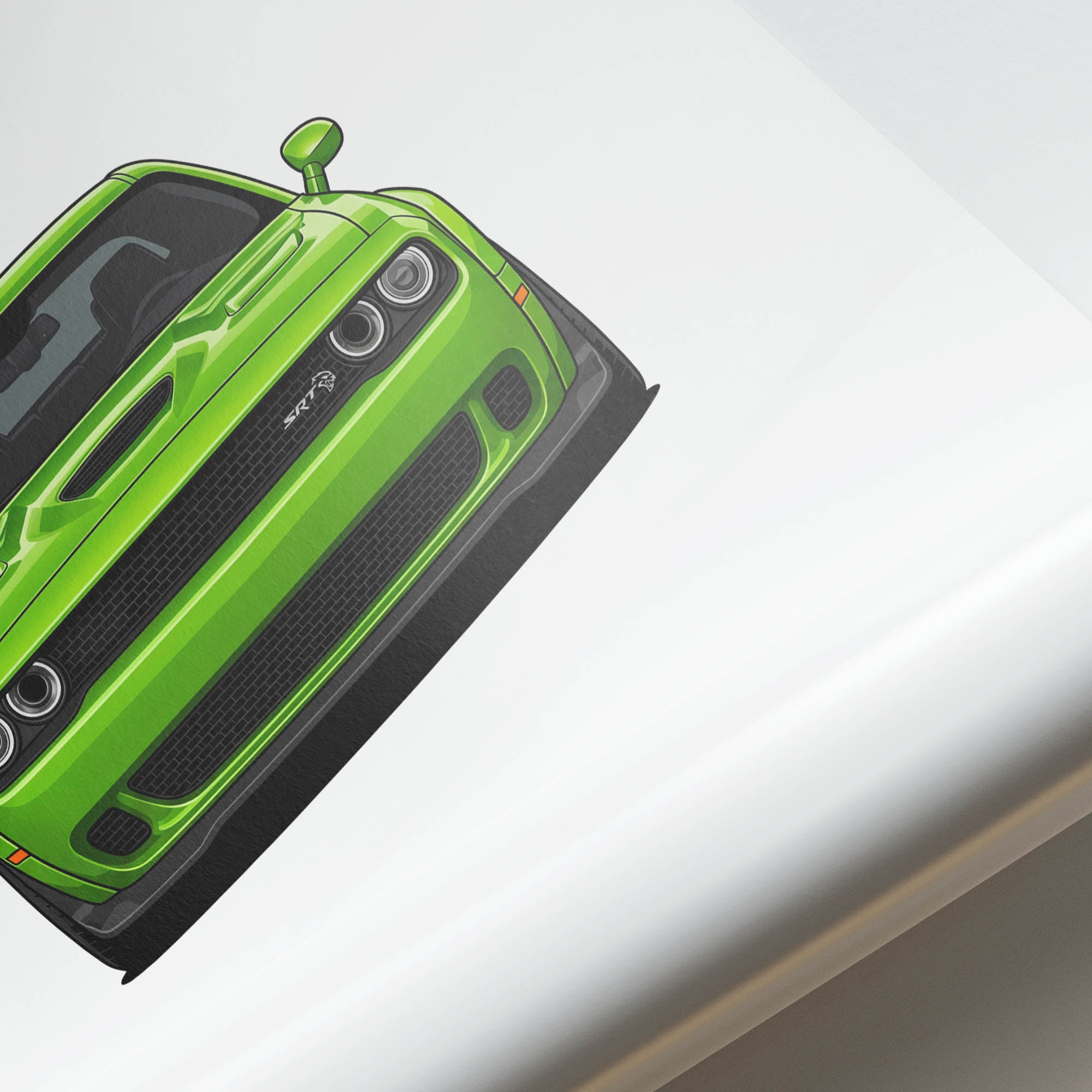 2015 Dodge Challenger SRT Hellcat Sublime – Car Print