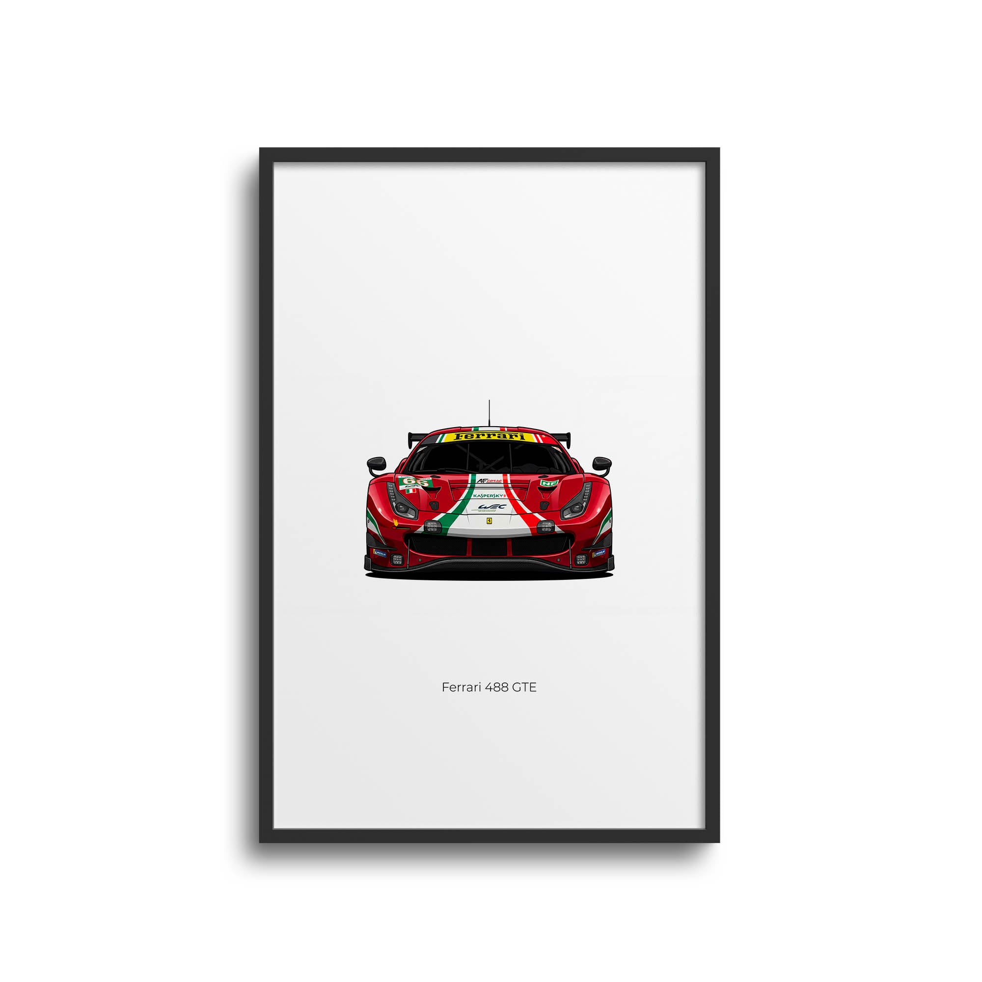 2016 Ferrari 488 GTE AF Corse – Car Print