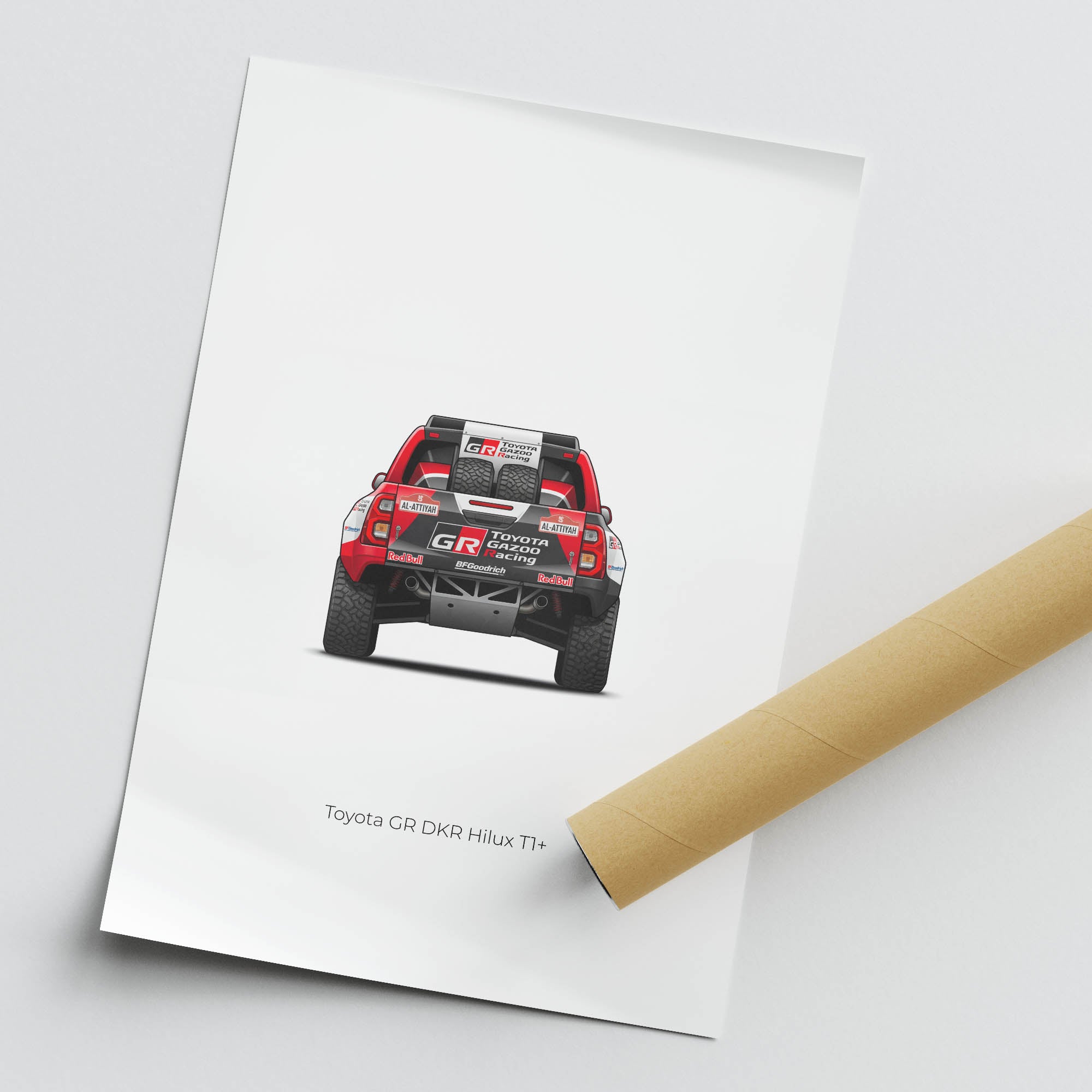 2022 Toyota GR DKR Hilux T1 Nasser Al Attiyah – Car Print