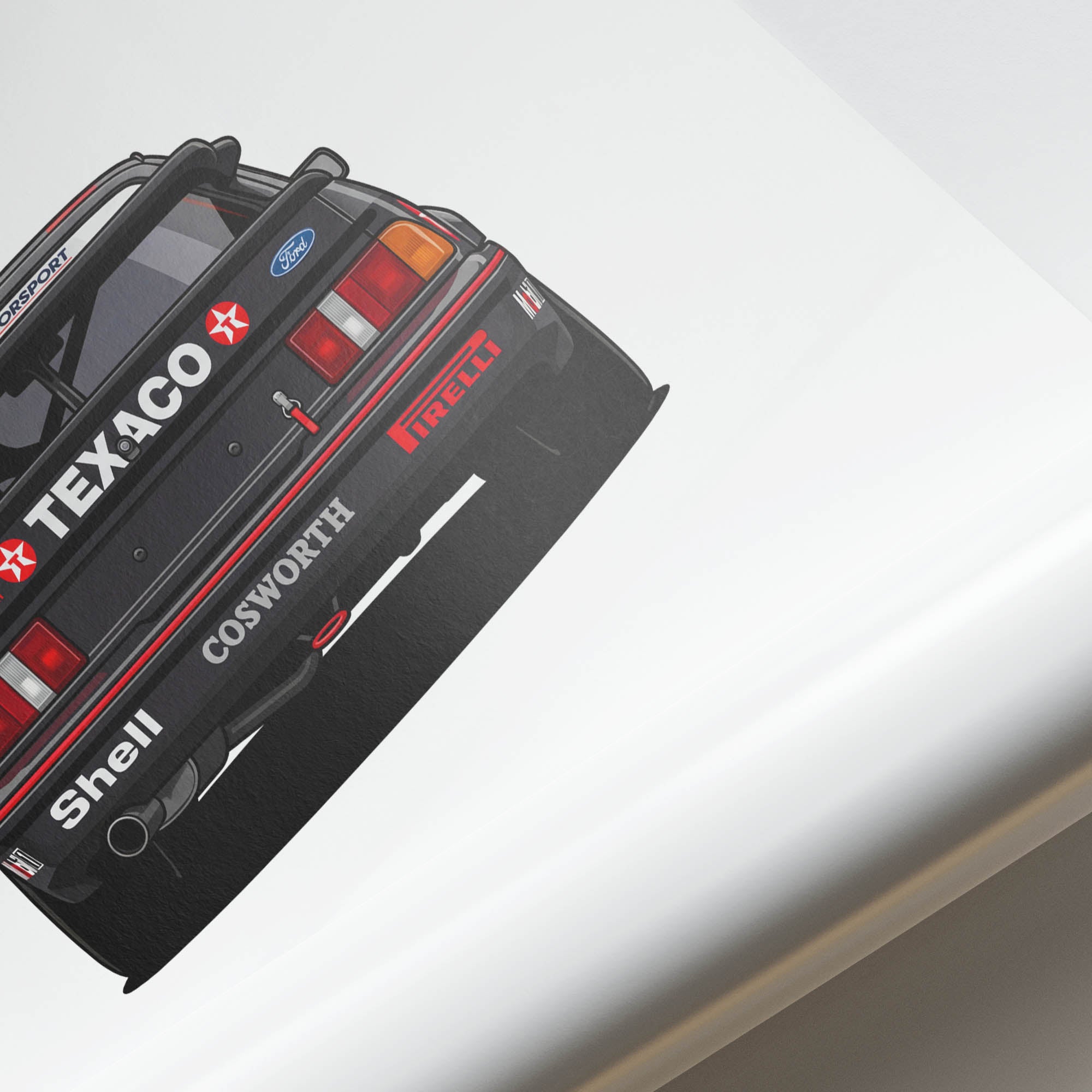 1987 Ford Sierra RS Cosworth Texaco – Car Print