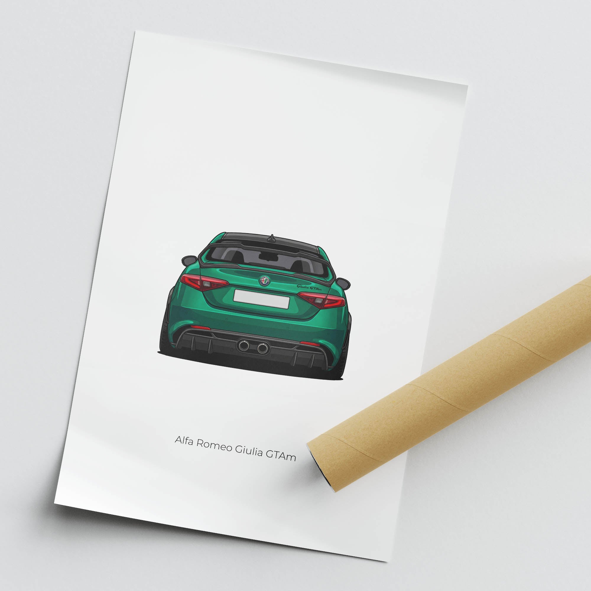 2020 Alfa Romeo Giulia Gtam Montreal – Car Print