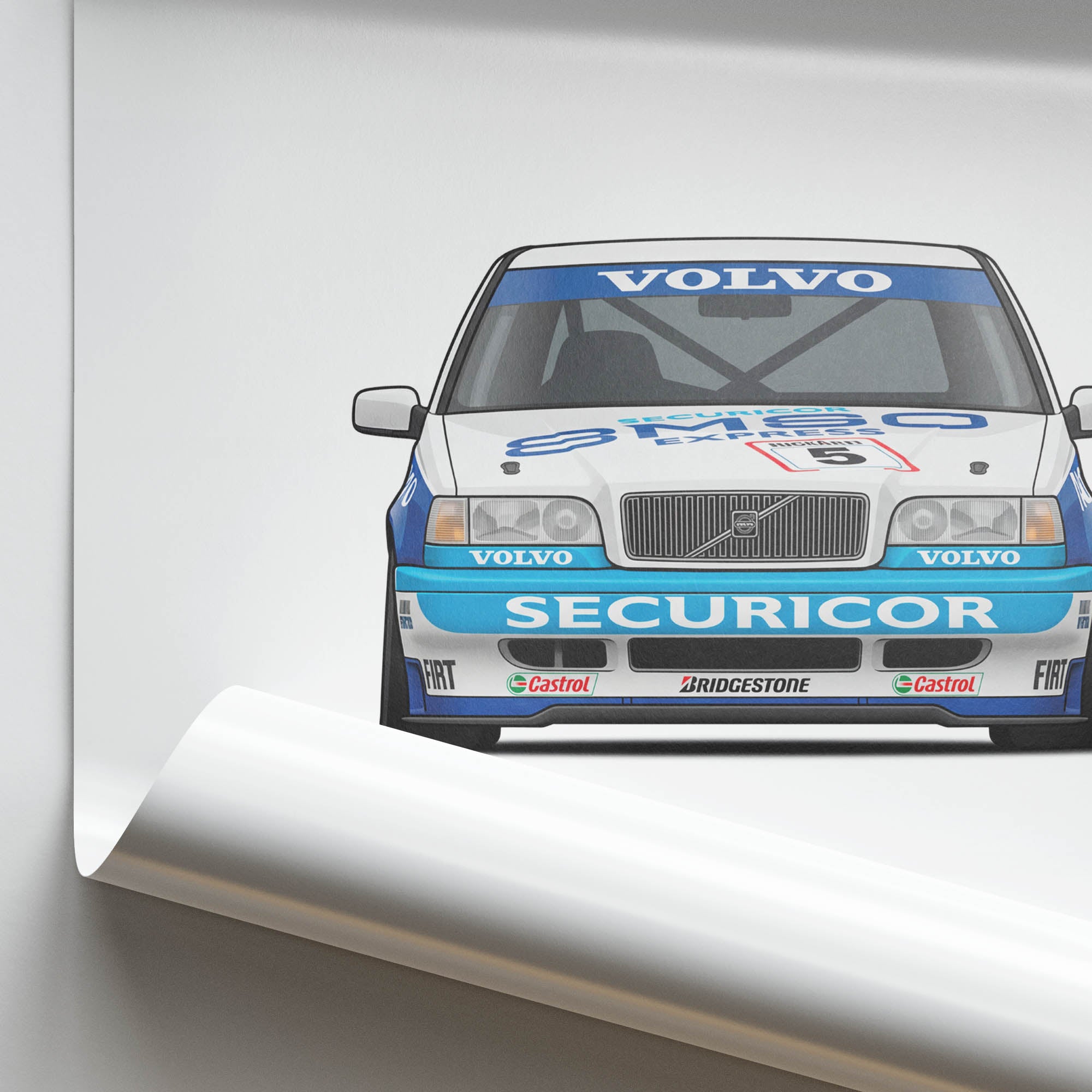 1994 Volvo 850 Estate Btcc Rickard Rydell – Car Print