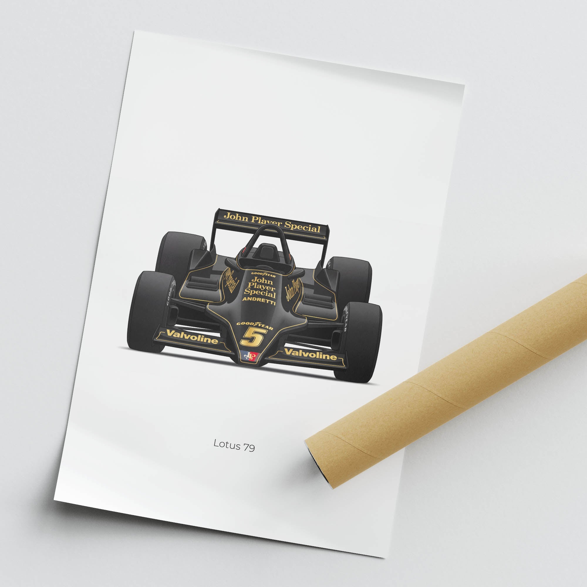 1978 Lotus 79 Mario Andretti John Player – Car Print
